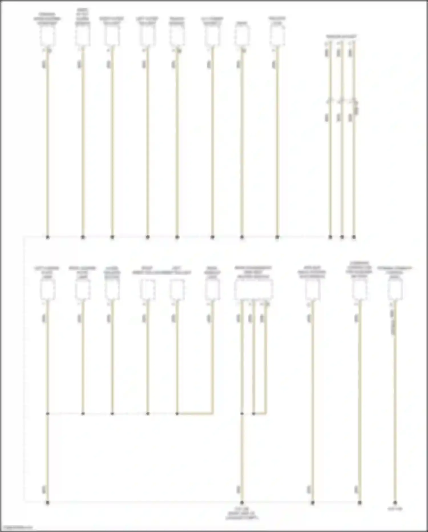 Wiring diagram left license plate lamp for BMW 3 series G20/G21 (2018-2023) (2 of 2)