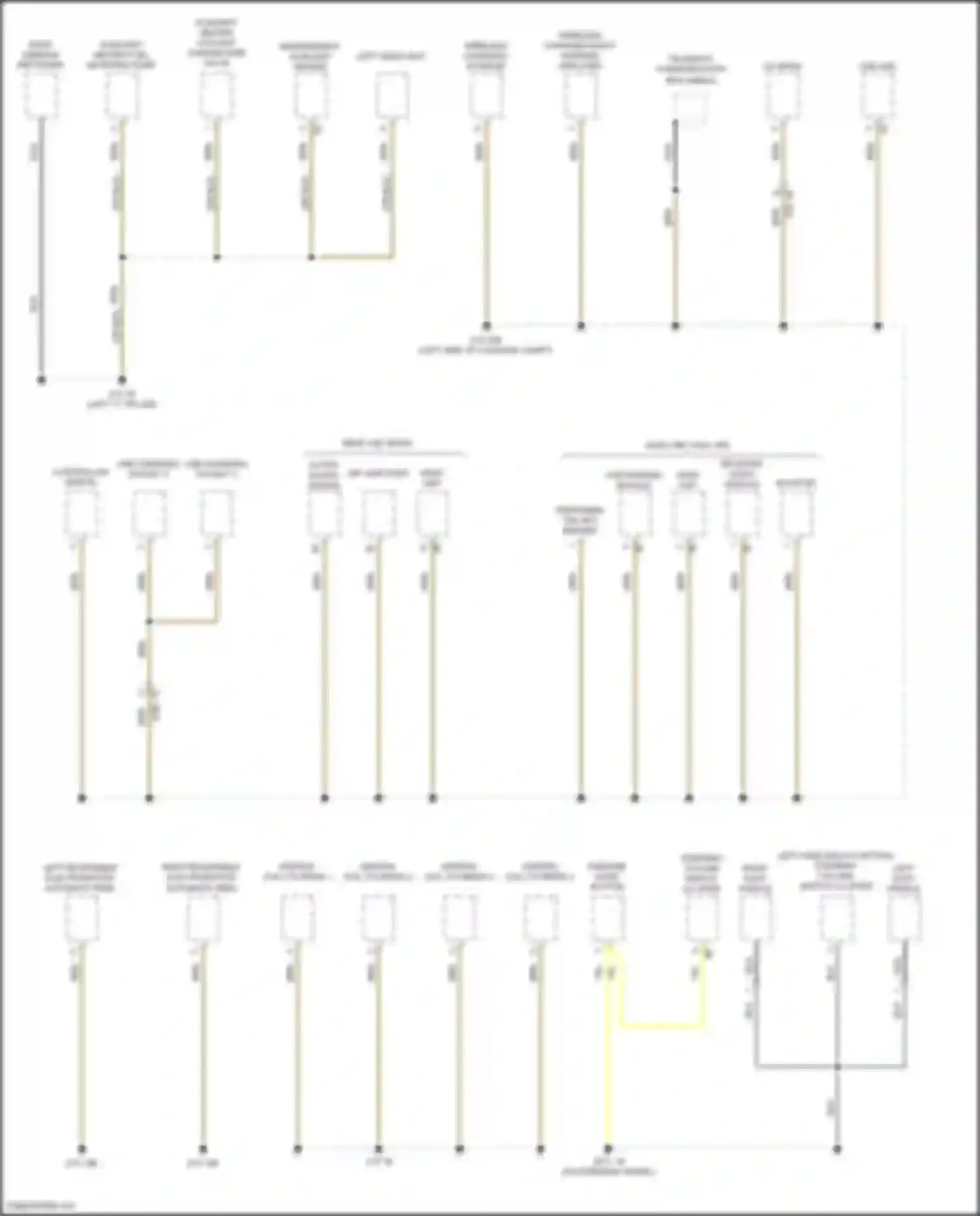 Wiring diagram left shift paddle for BMW 3 series G20/G21 (2018-2023) (2 of 2)