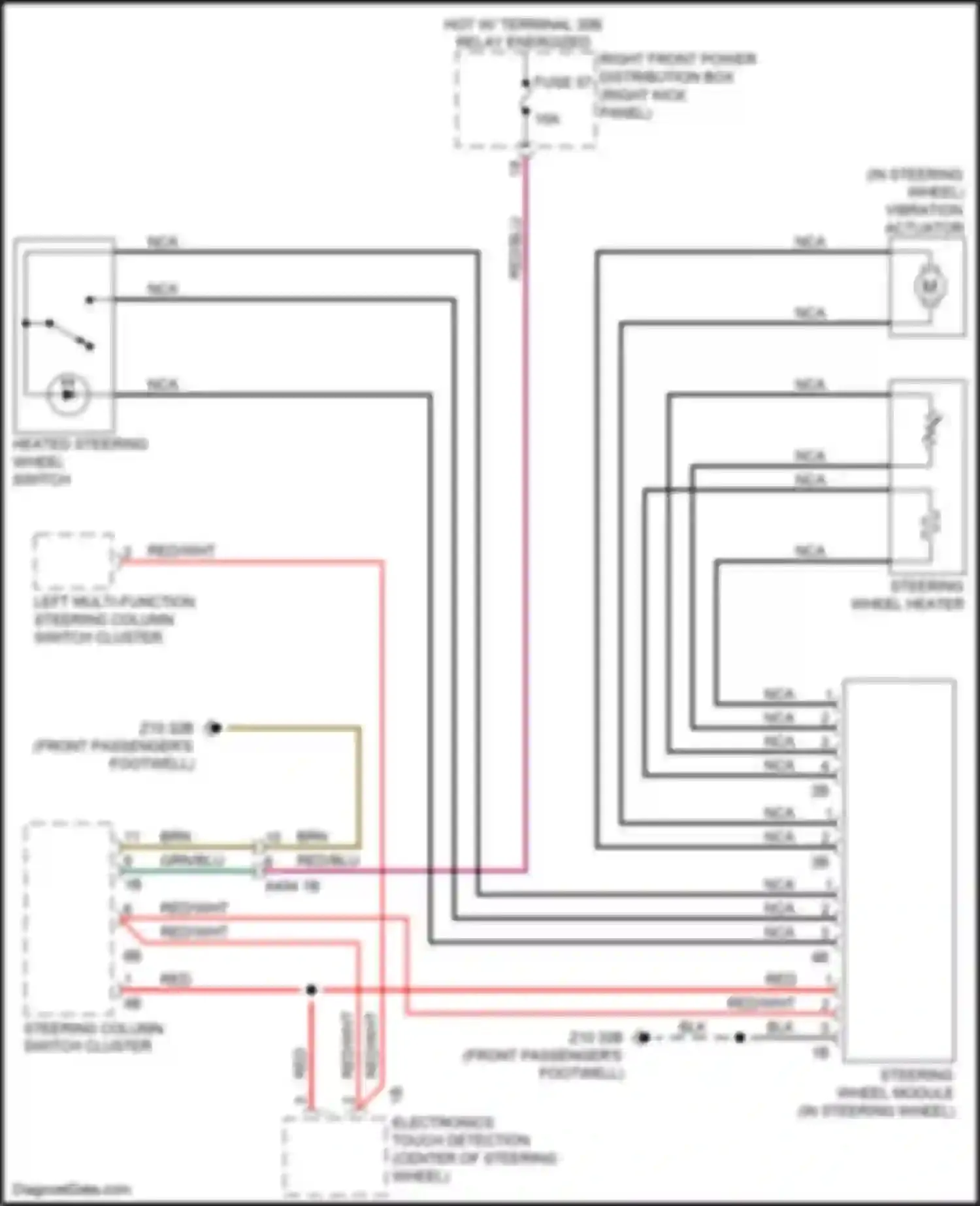 Wiring diagram right front power distribution box for BMW 3 series G20/G21 (2018-2023) (42 of 61)