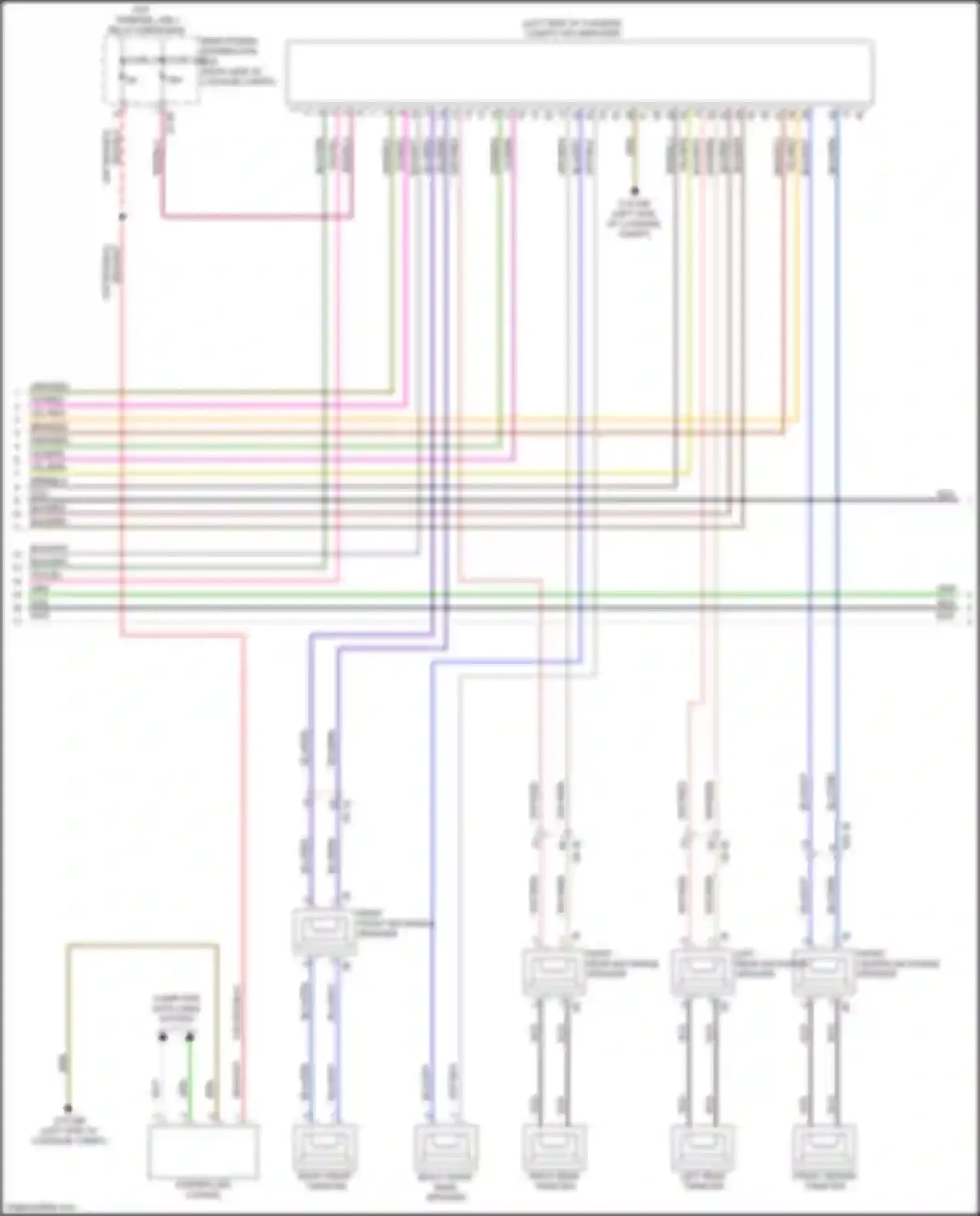 Wiring diagram right rear tweeter for BMW 3 series G20/G21 (2018-2023) (1 of 6)