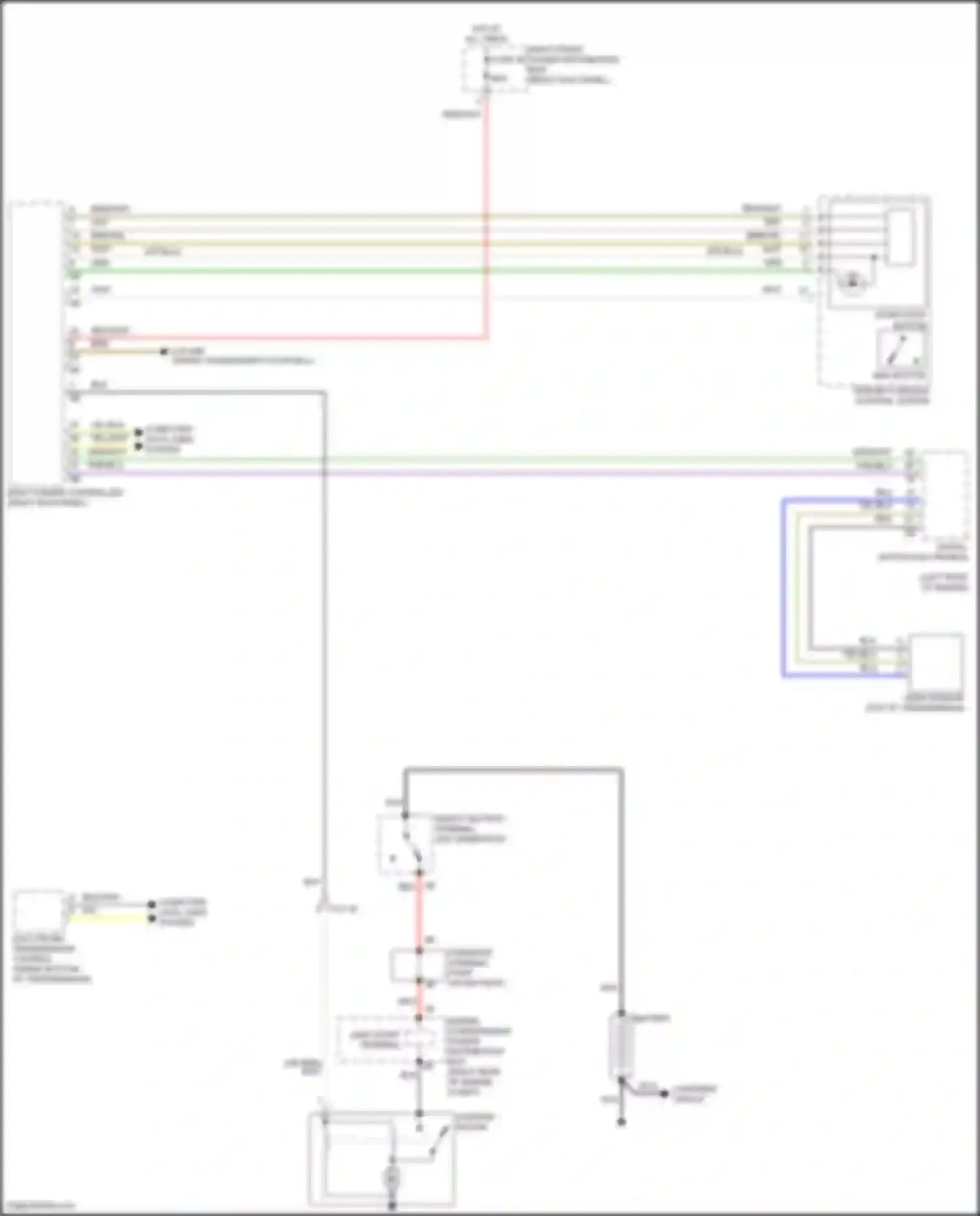 Wiring diagram safety battery terminal gas generator for BMW 3 series G20/G21 (2018-2023) (3 of 4)