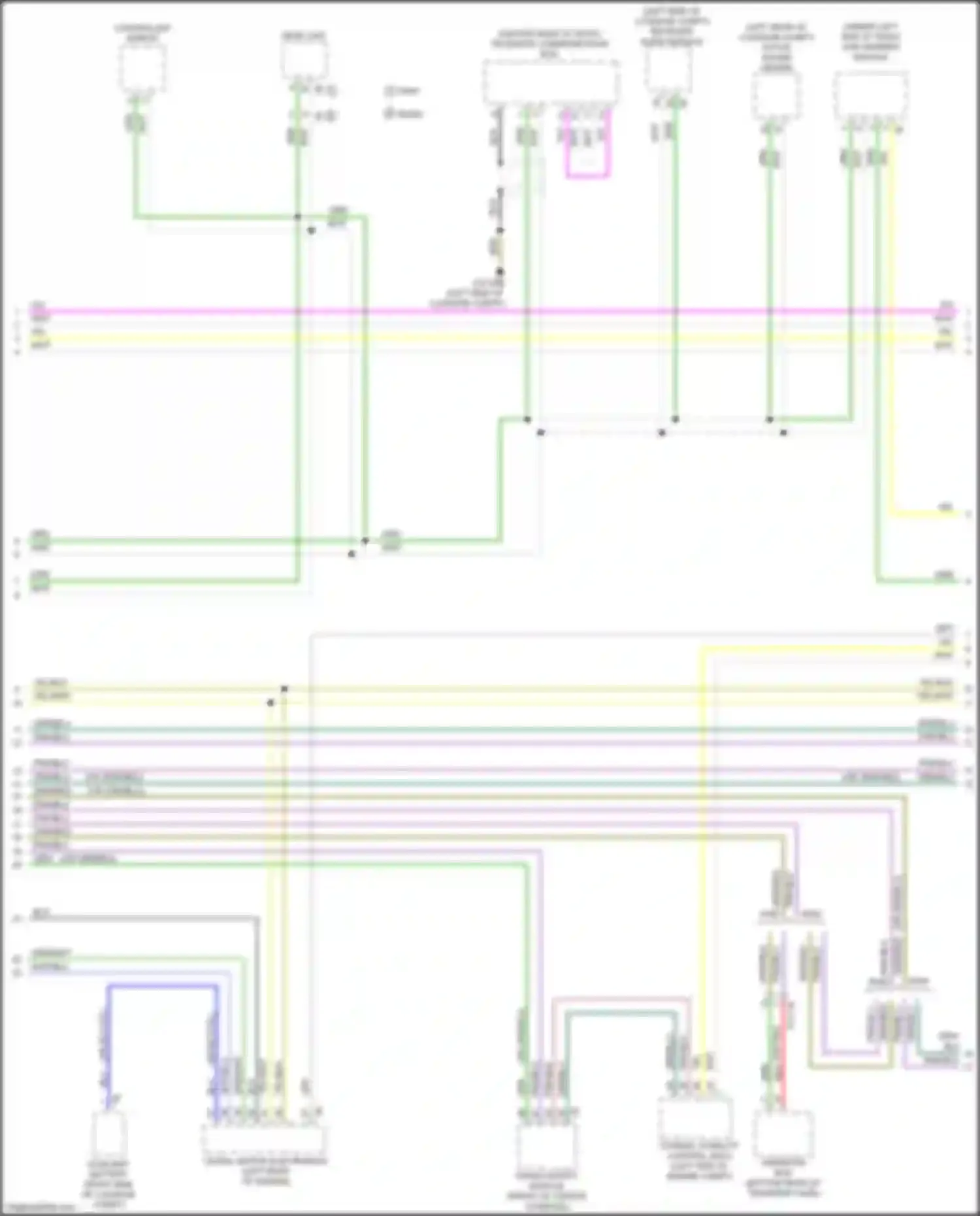 Wiring diagram transfer box for BMW 3 series G20/G21 (2018-2023) (2 of 4)