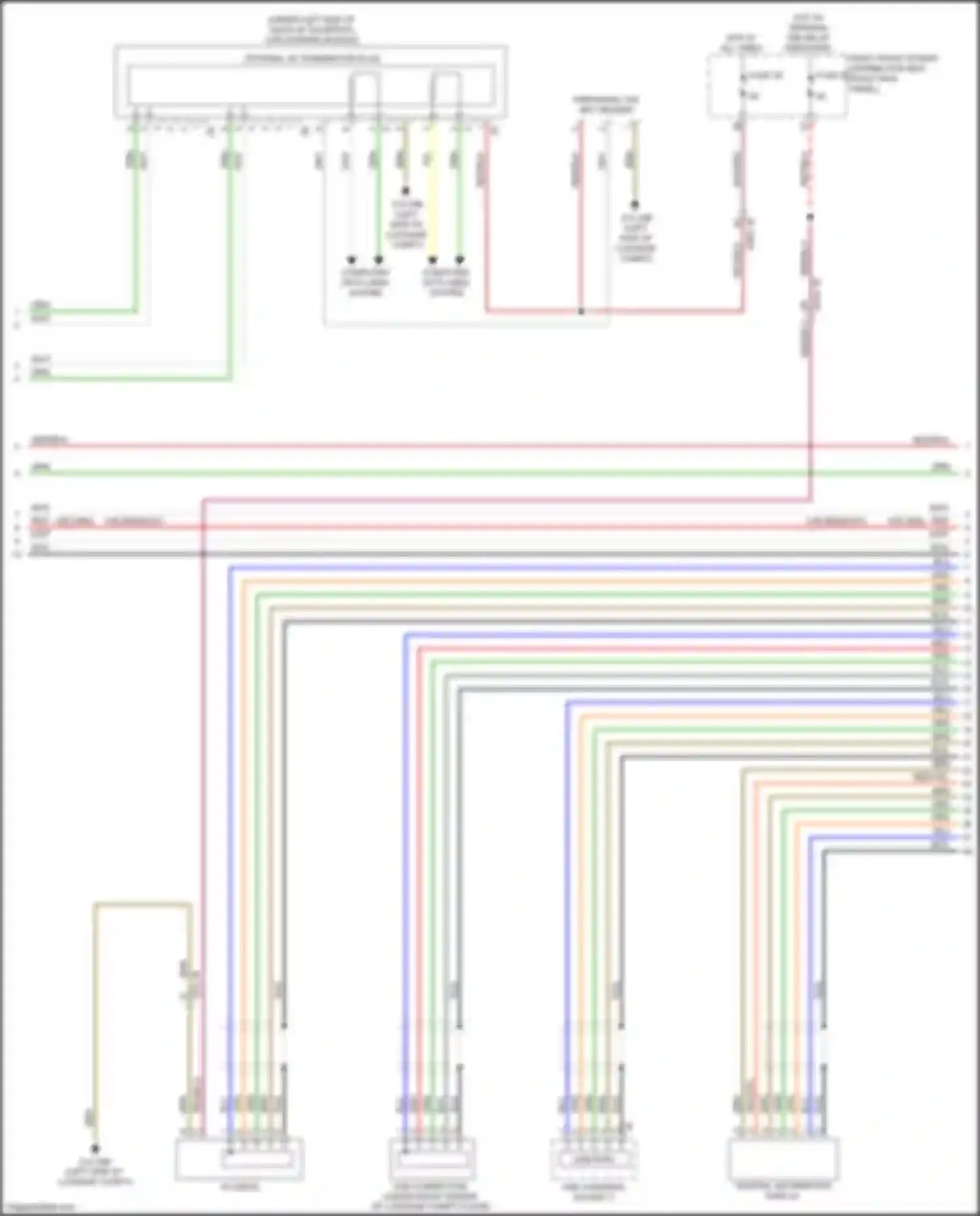 Wiring diagram usb connection for BMW 3 series G20/G21 (2018-2023) (3 of 14)