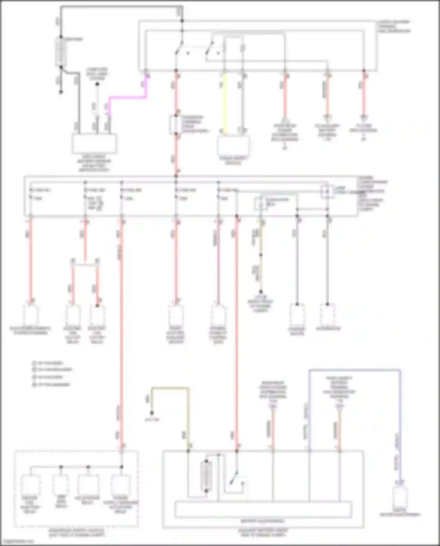 Wiring diagram valvetronic relay for BMW 3 series G20/G21 (2018-2023) (1 of 2)