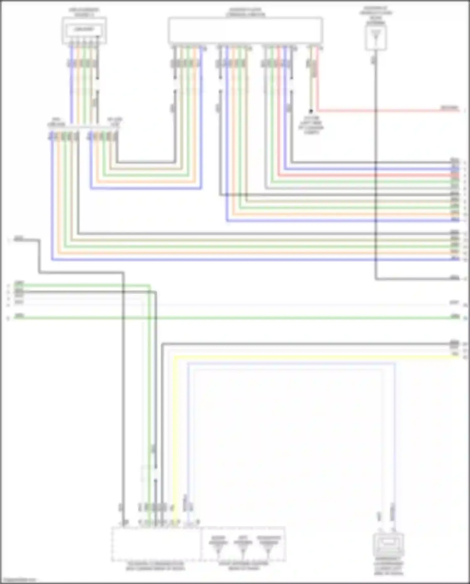 Wiring diagram w/ usb hub for BMW 3 series G20/G21 (2018-2023) (9 of 16)