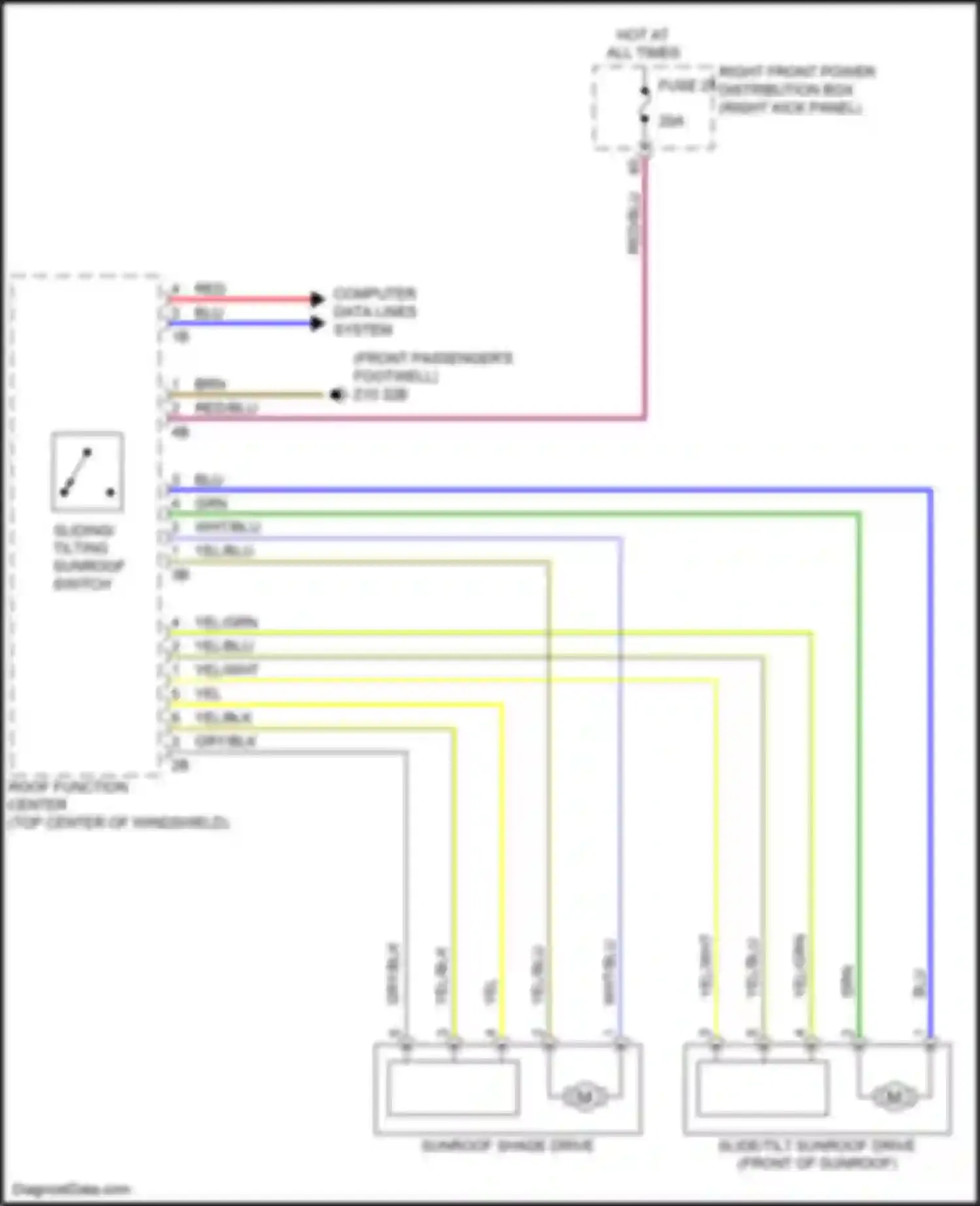 Wiring diagram wht/blu for BMW 3 series G20/G21 (2018-2023) (46 of 49)
