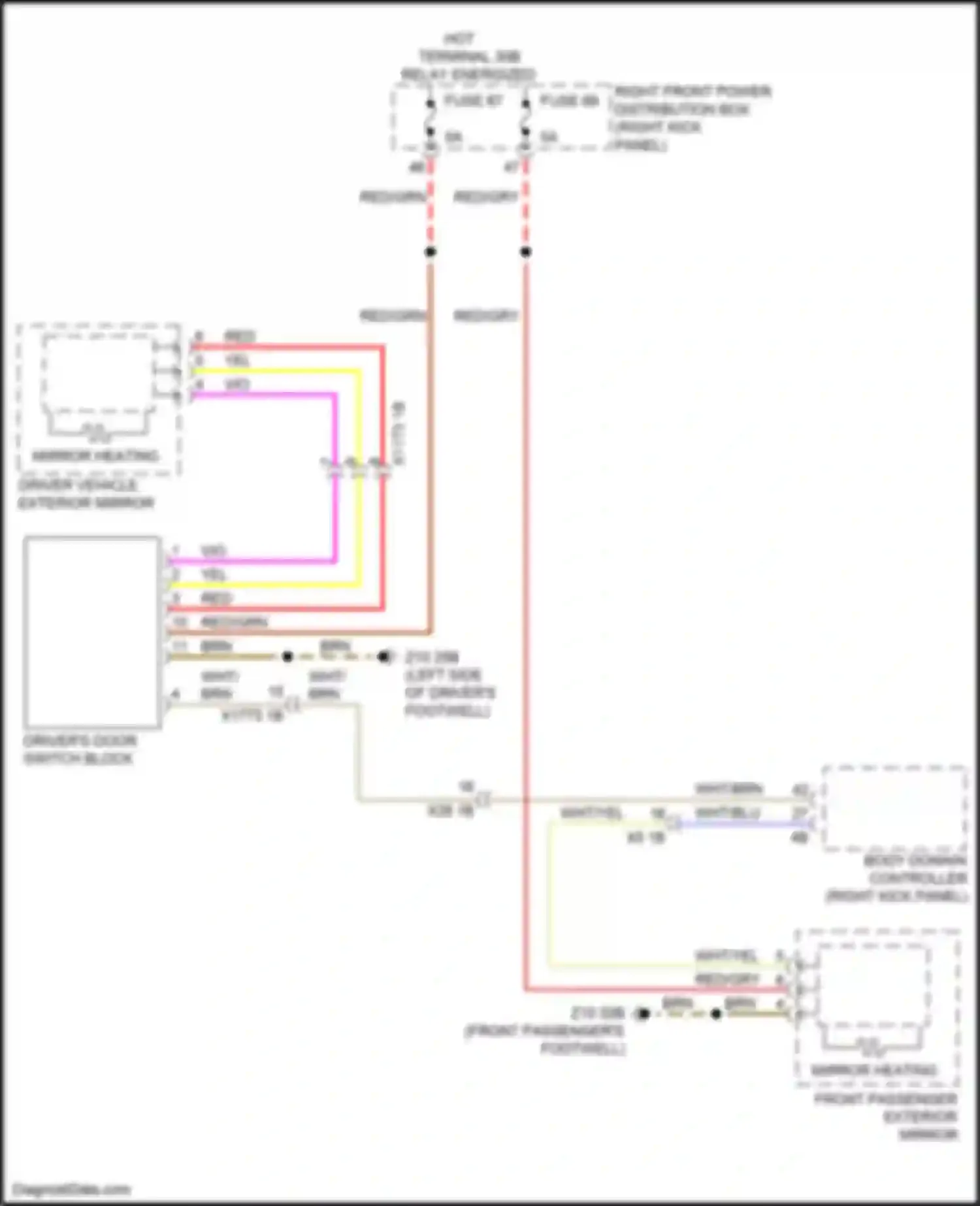 Wiring diagram wht/blu for BMW 3 series G20/G21 (2018-2023) (8 of 49)