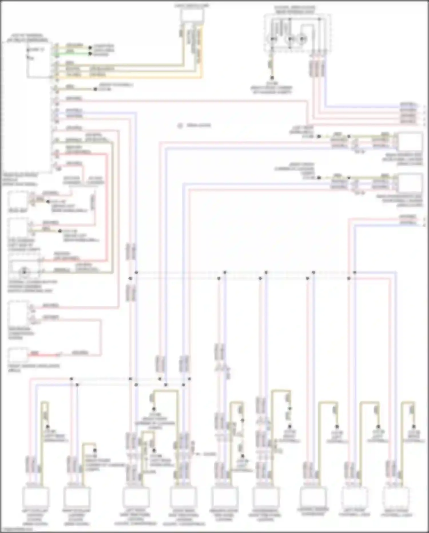 Wiring diagram computer data lines system for BMW 4 series Gran Coupe F36 facelift (2017-2020) (4 of 94)