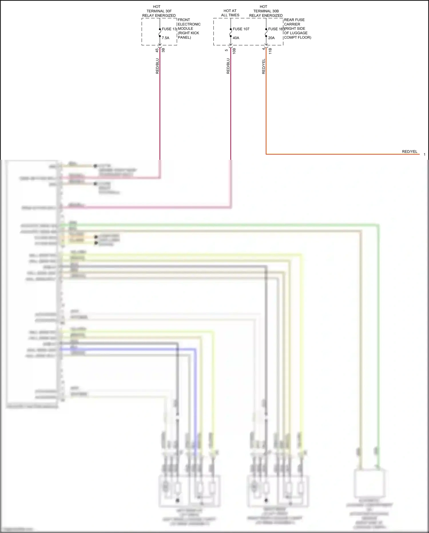 BMW 4 series Gran Coupe F36 facelift (2017-2020) computer data lines system wiring diagram  (89 of 94)