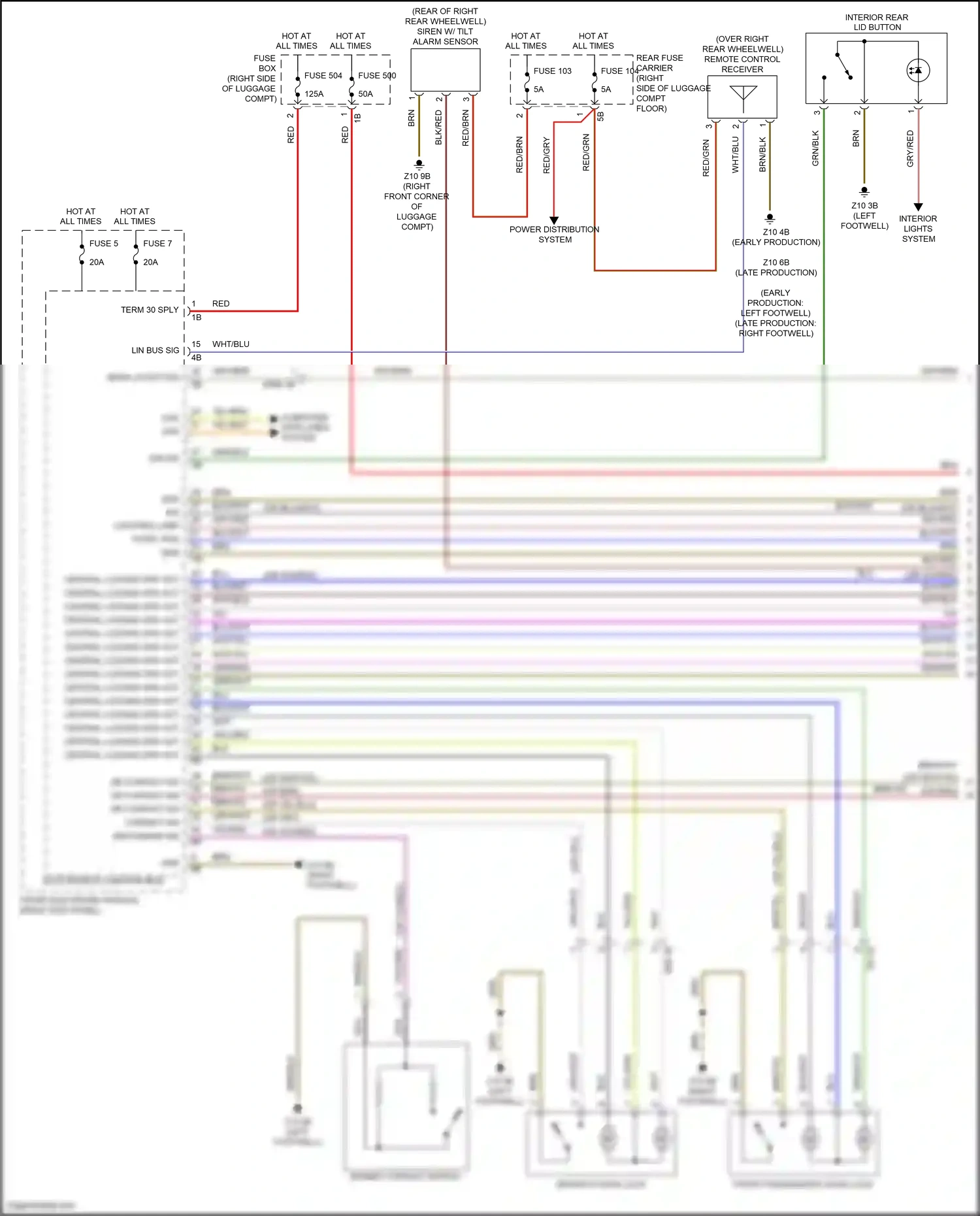 BMW 4 series Gran Coupe F36 facelift (2017-2020) computer data lines system wiring diagram  (72 of 94)