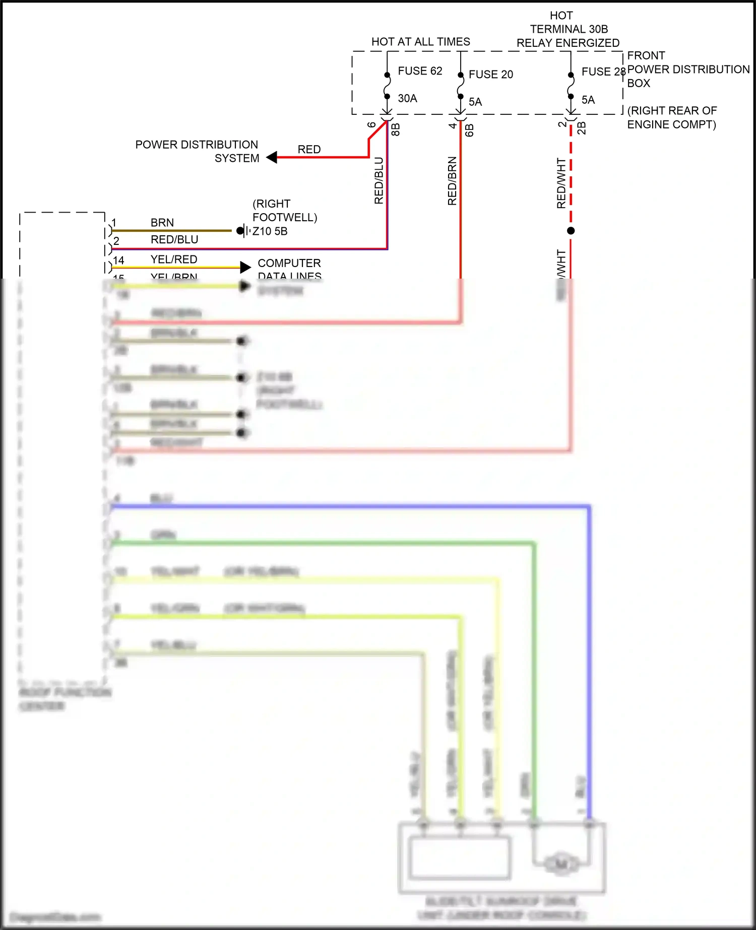 BMW 4 series Gran Coupe F36 facelift (2017-2020) computer data lines system wiring diagram  (40 of 94)