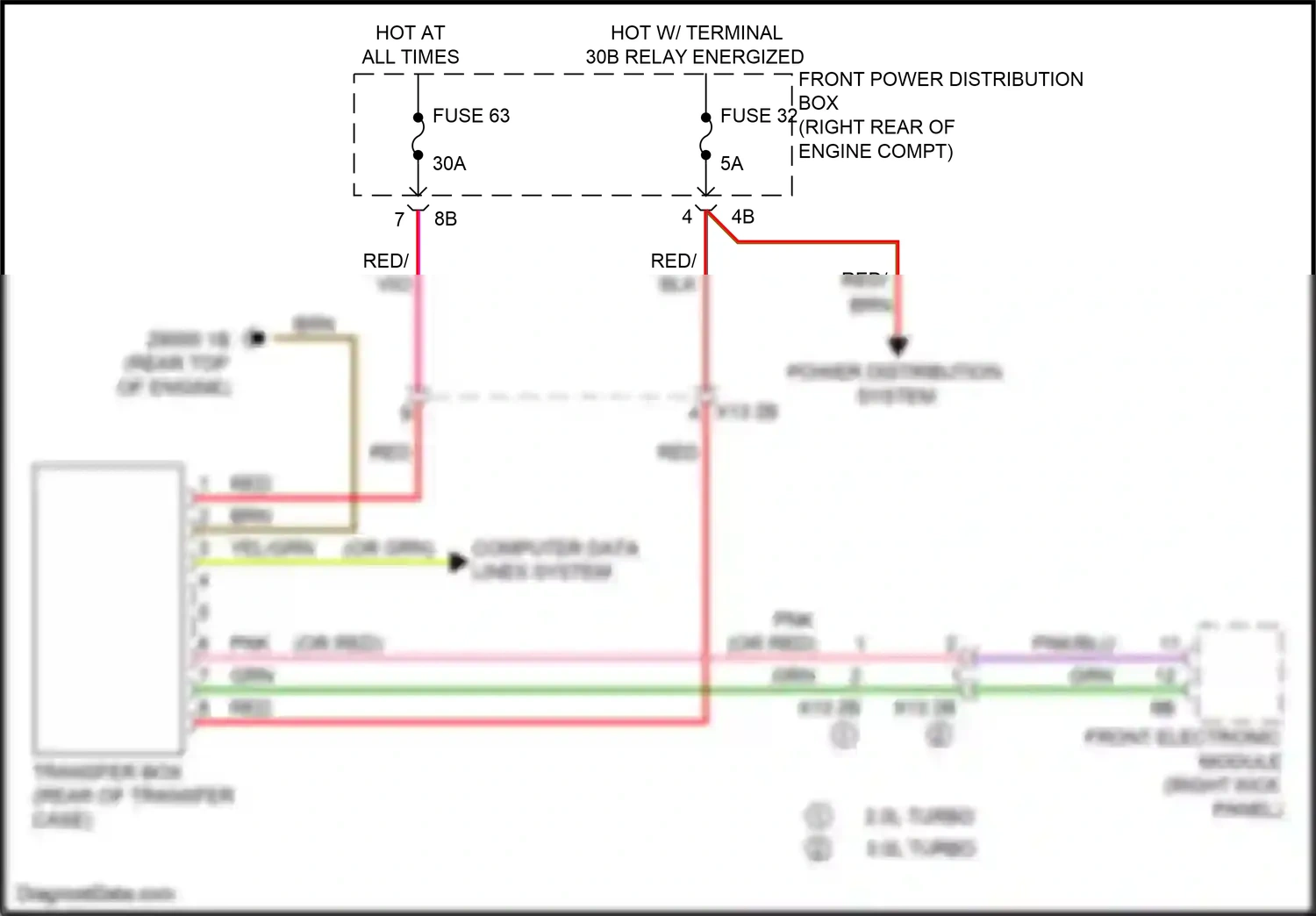 BMW 4 series Gran Coupe F36 facelift (2017-2020) computer data lines system wiring diagram  (21 of 94)