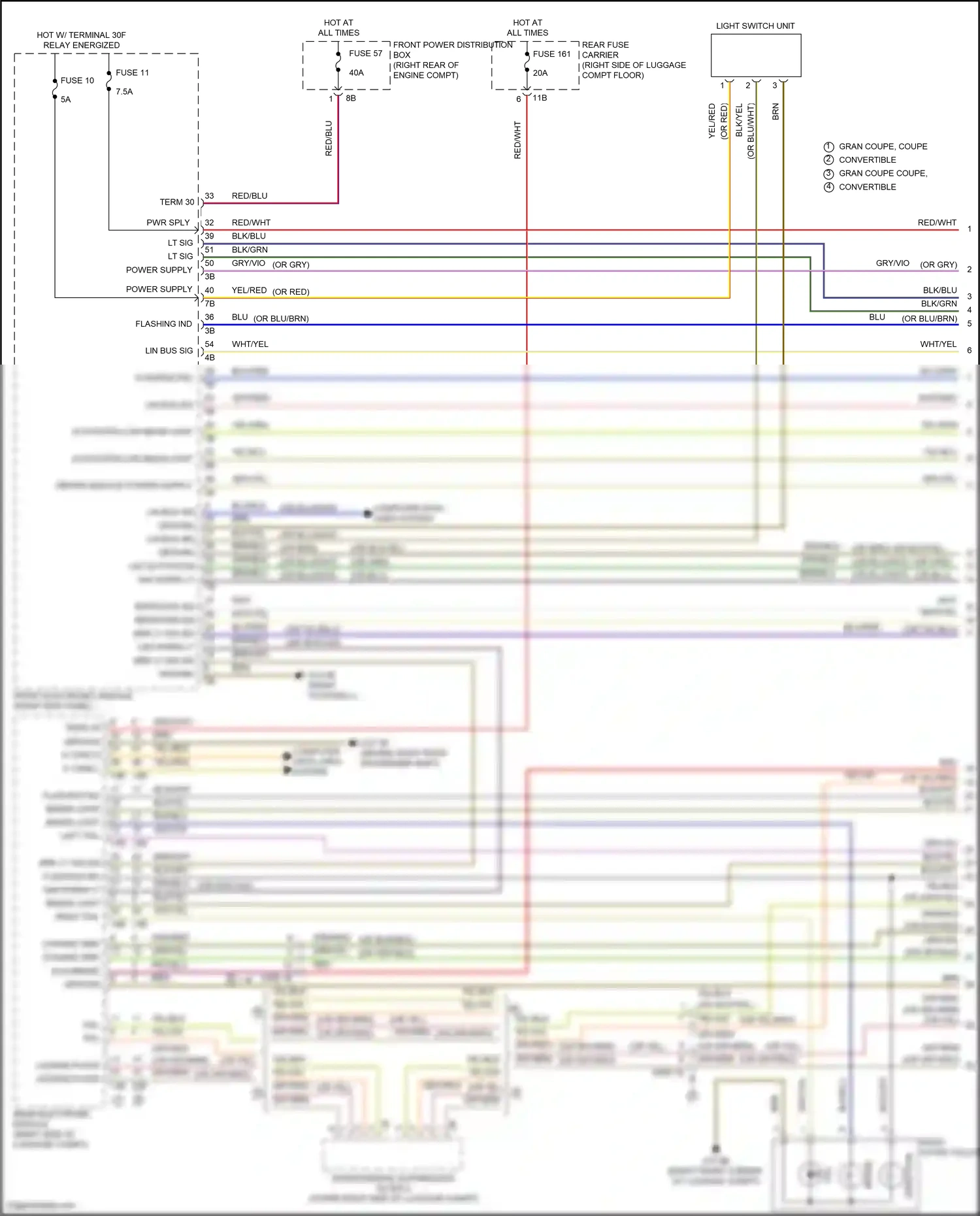 BMW 4 series Gran Coupe F36 facelift (2017-2020) computer data lines system wiring diagram  (78 of 94)