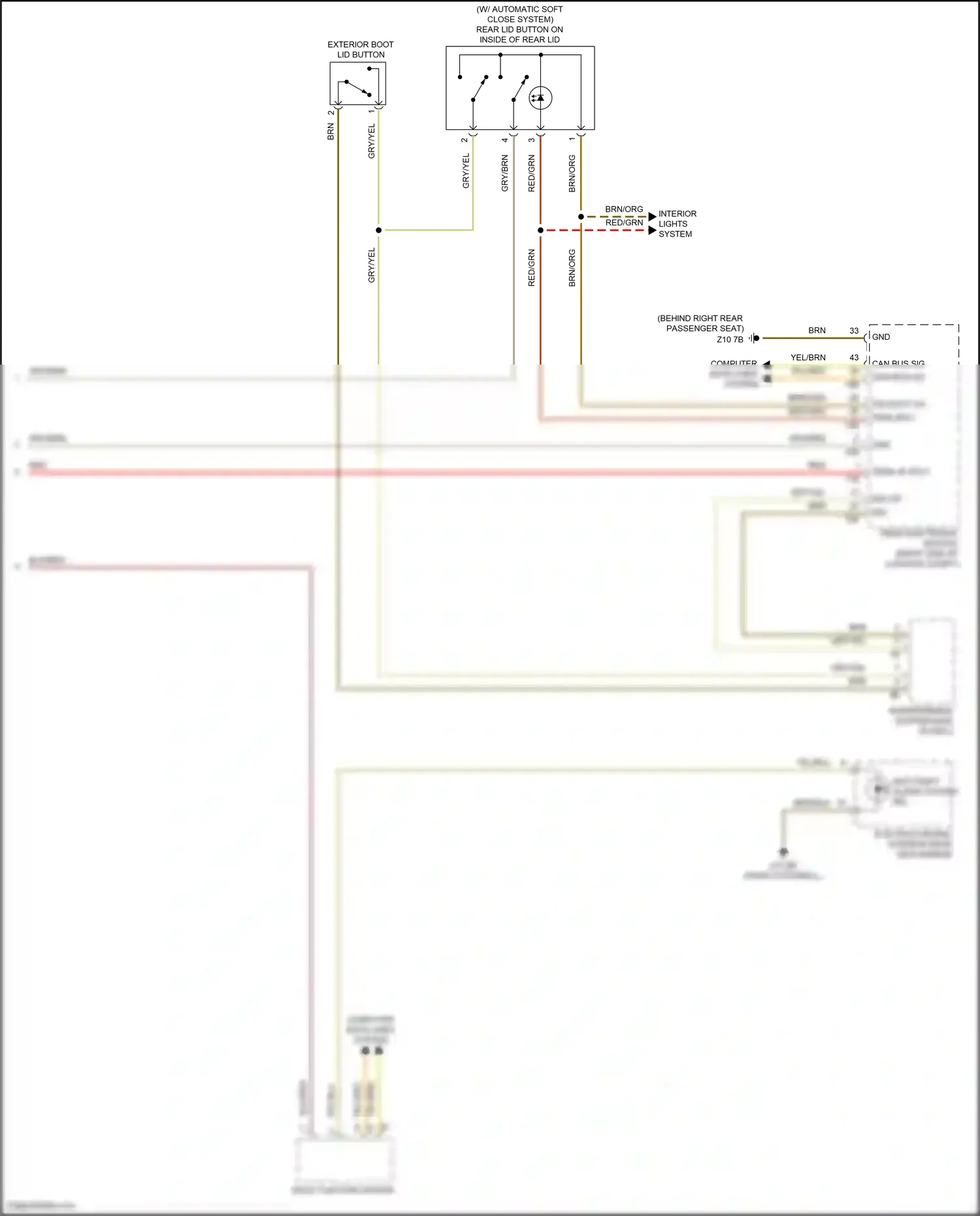 BMW 4 series Gran Coupe F36 facelift (2017-2020) computer data lines system wiring diagram  (73 of 94)