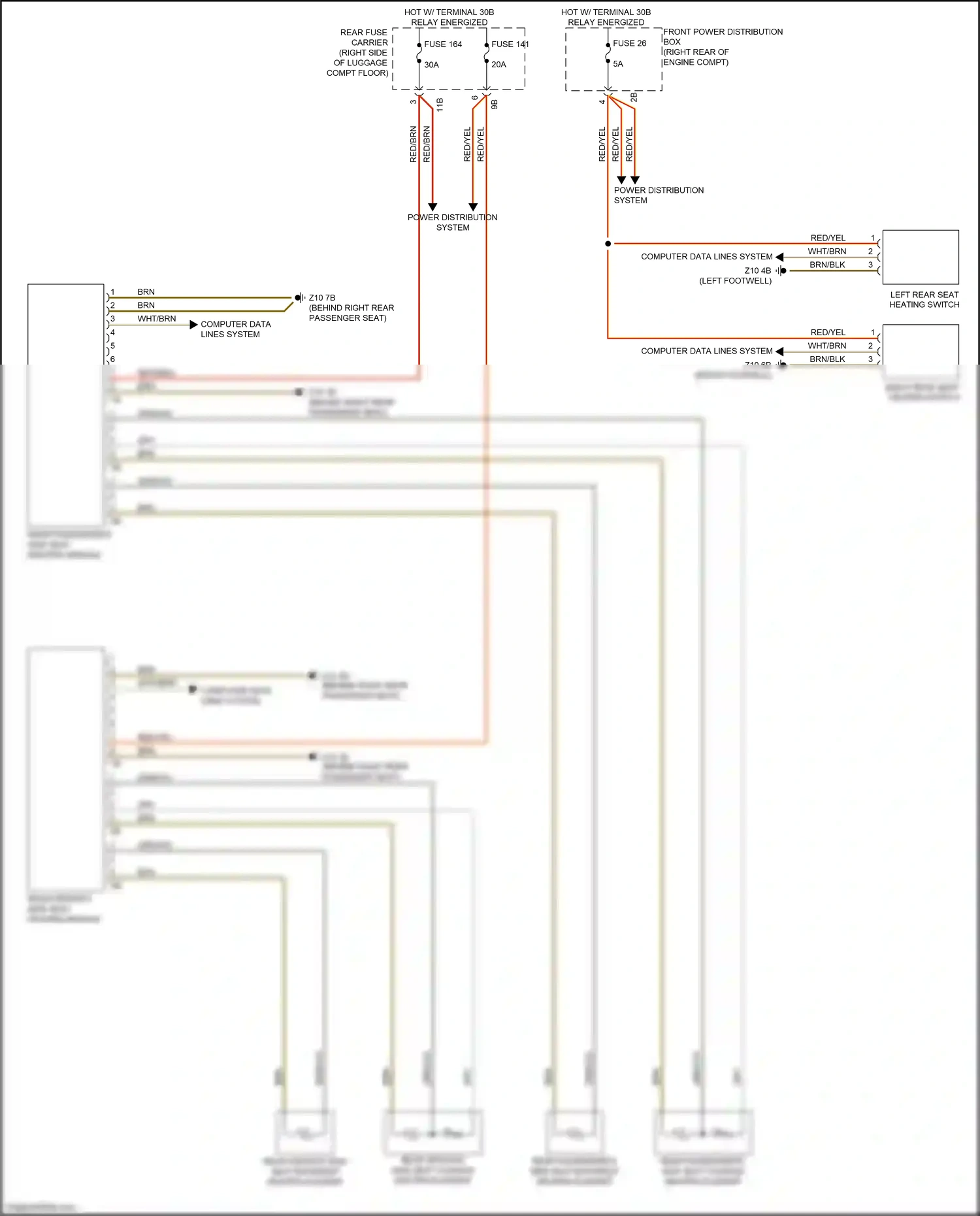 BMW 4 series Gran Coupe F36 facelift (2017-2020) computer data lines system wiring diagram  (38 of 94)