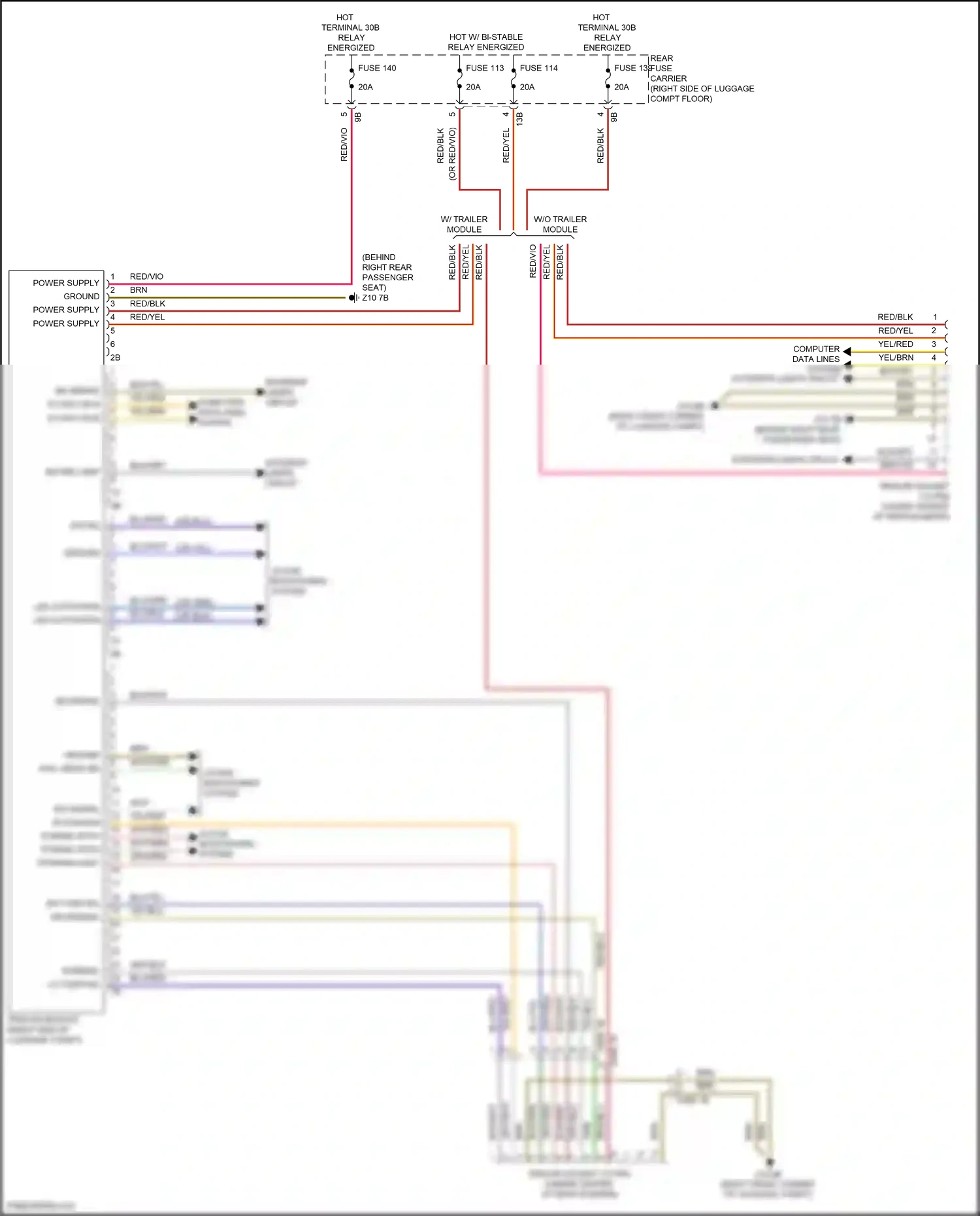 BMW 4 series Gran Coupe F36 facelift (2017-2020) computer data lines system wiring diagram  (88 of 94)