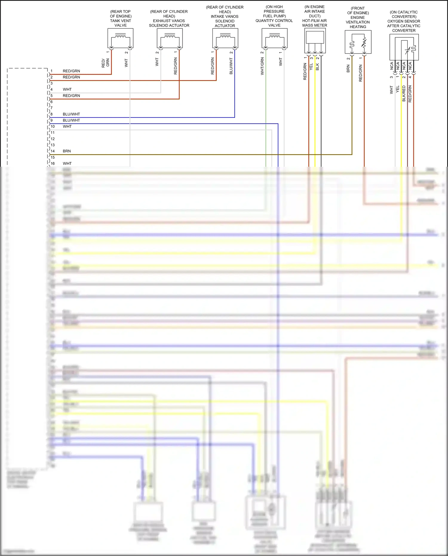 Wiring diagram engine ventilation heating for BMW 4 series Gran Coupe F36 facelift (2017-2020) (1 of 2)