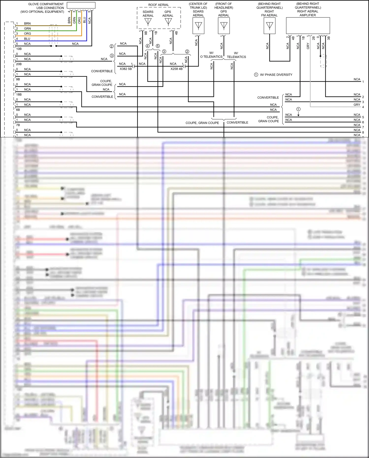 Wiring diagram first generation for BMW 4 series Gran Coupe F36 facelift (2017-2020) (3 of 8)