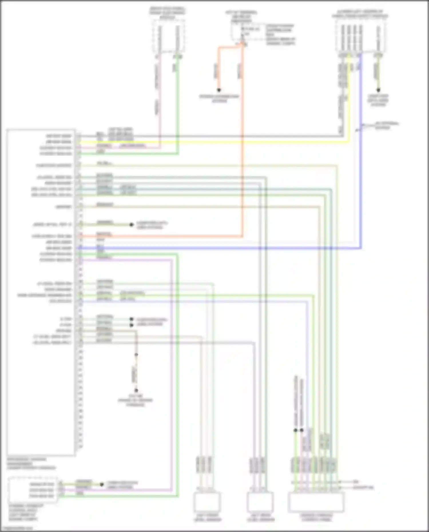 Wiring diagram flexray bus sig for BMW 4 series Gran Coupe F36 facelift (2017-2020) (1 of 2)