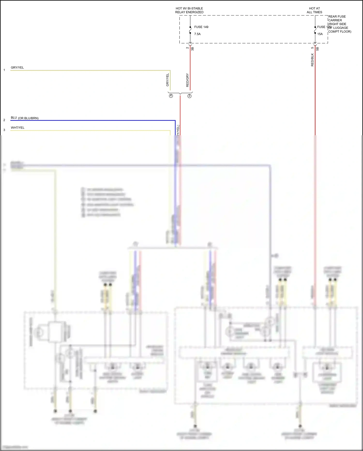 Wiring diagram headlight driver module for BMW 4 series Gran Coupe F36 facelift (2017-2020) (2 of 6)