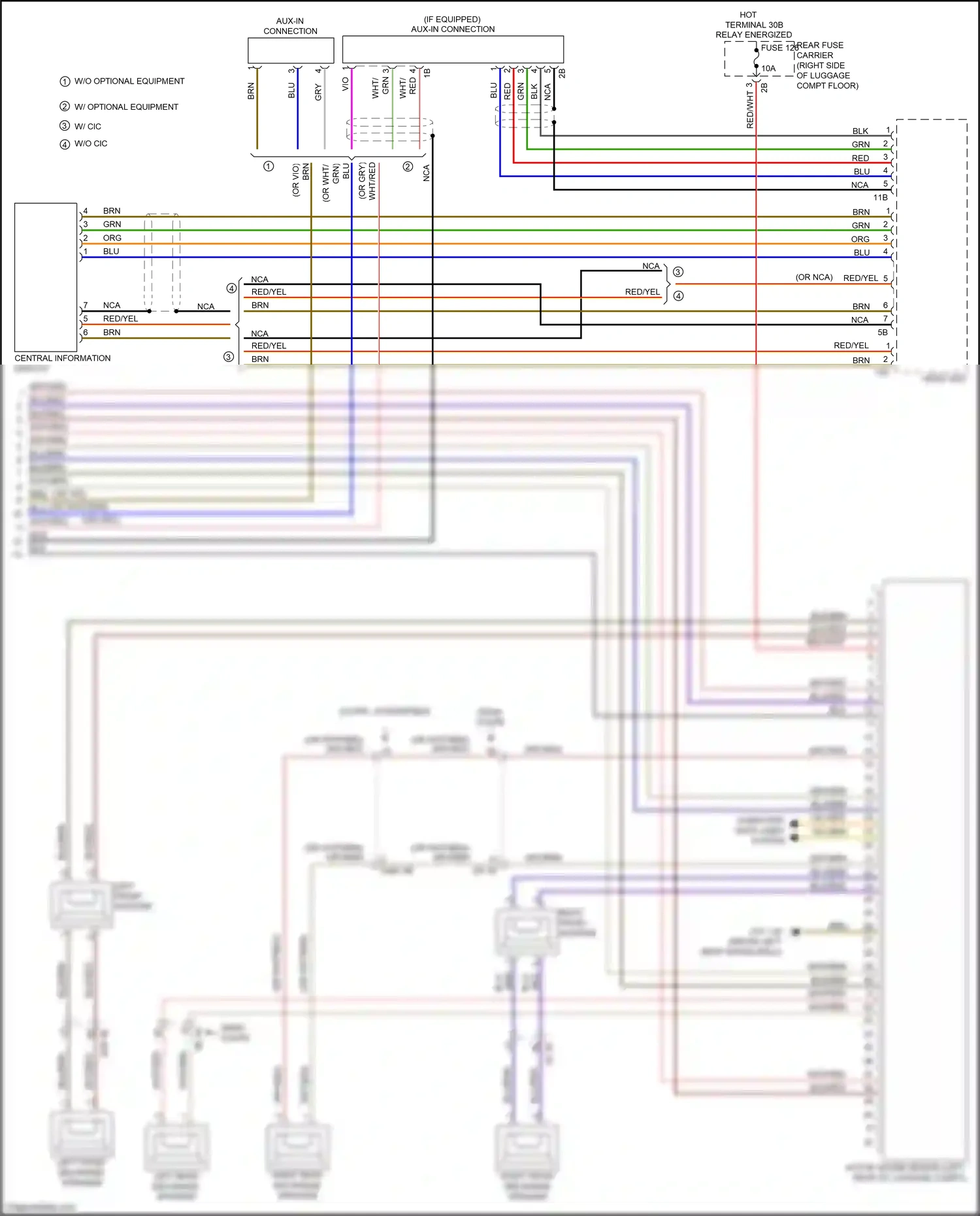 BMW 4 series Gran Coupe F36 facelift (2017-2020) left front mid-range speaker wiring diagram  (1 of 10)