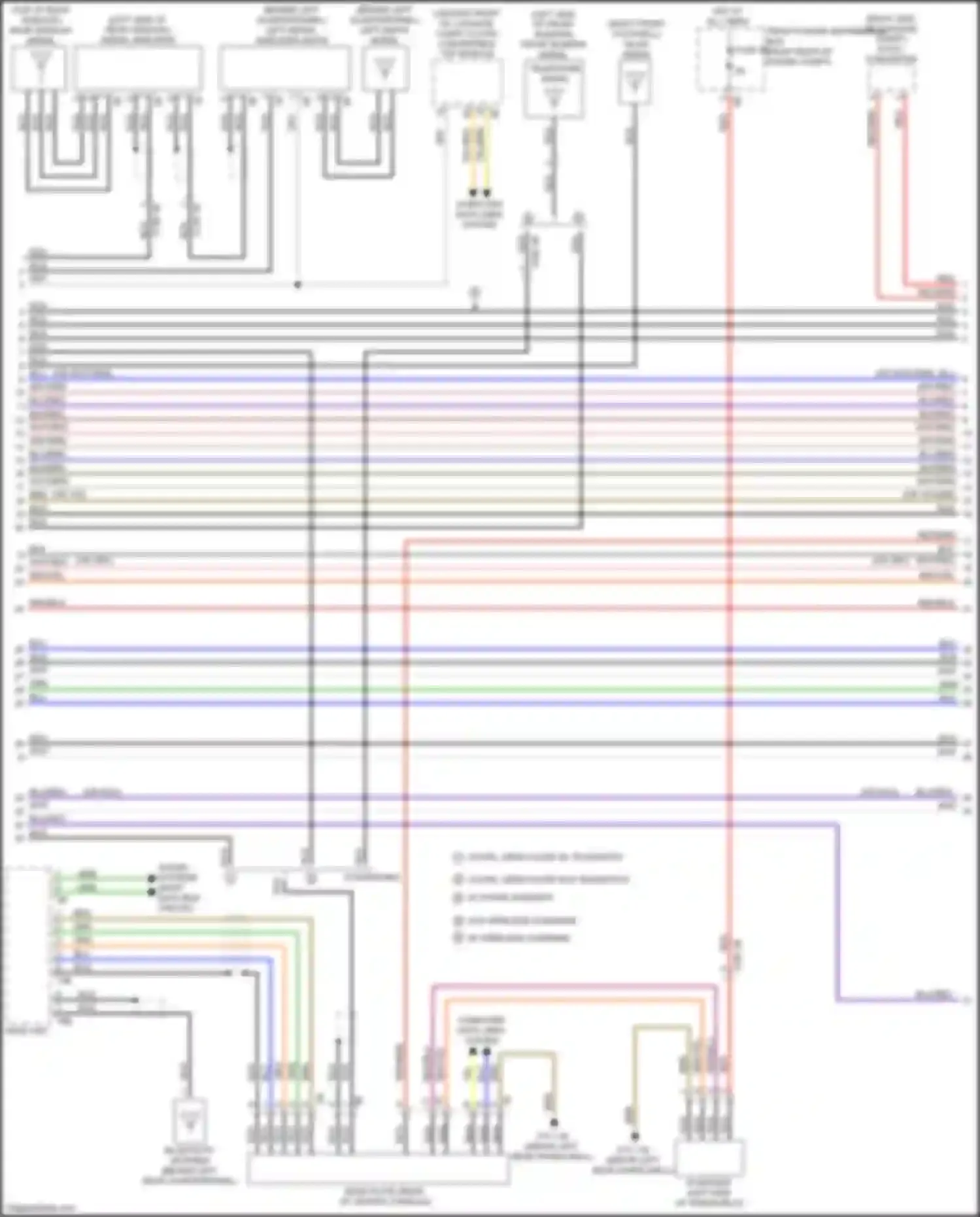 Wiring diagram most data bus circuit for BMW 4 series Gran Coupe F36 facelift (2017-2020) (1 of 24)