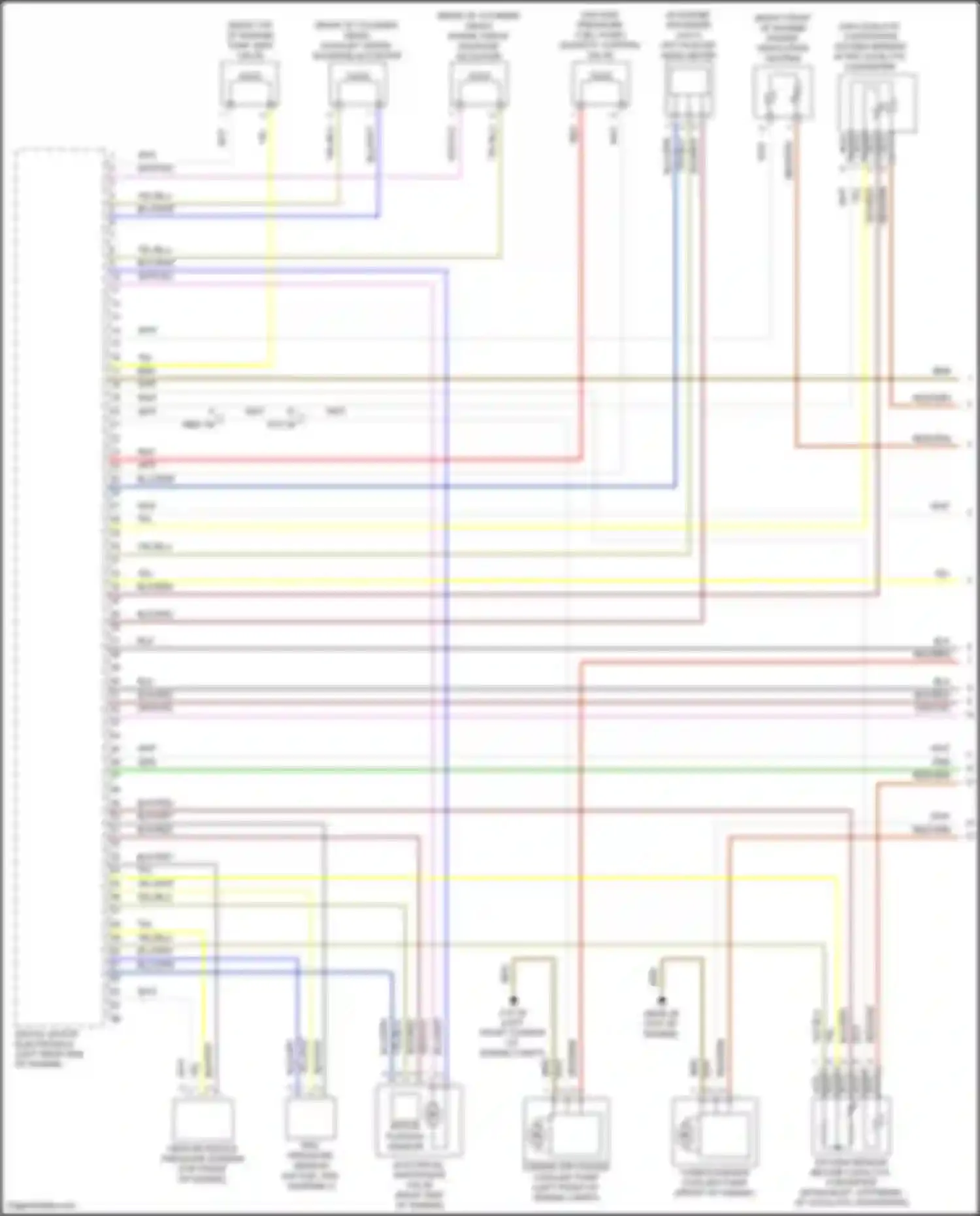 Wiring diagram oxygen sensor before catalytic converter for BMW 4 series Gran Coupe F36 facelift (2017-2020) (2 of 2)