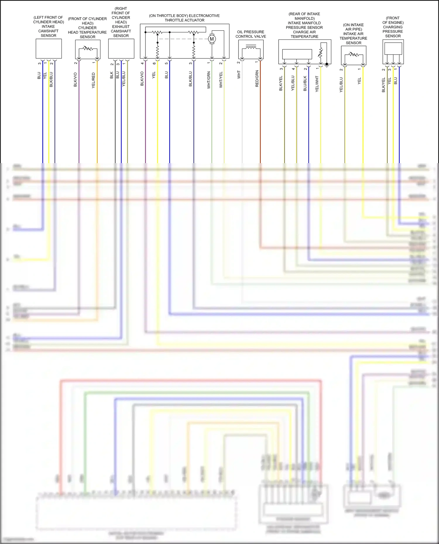 Wiring diagram position sensor for BMW 4 series Gran Coupe F36 facelift (2017-2020) (1 of 2)