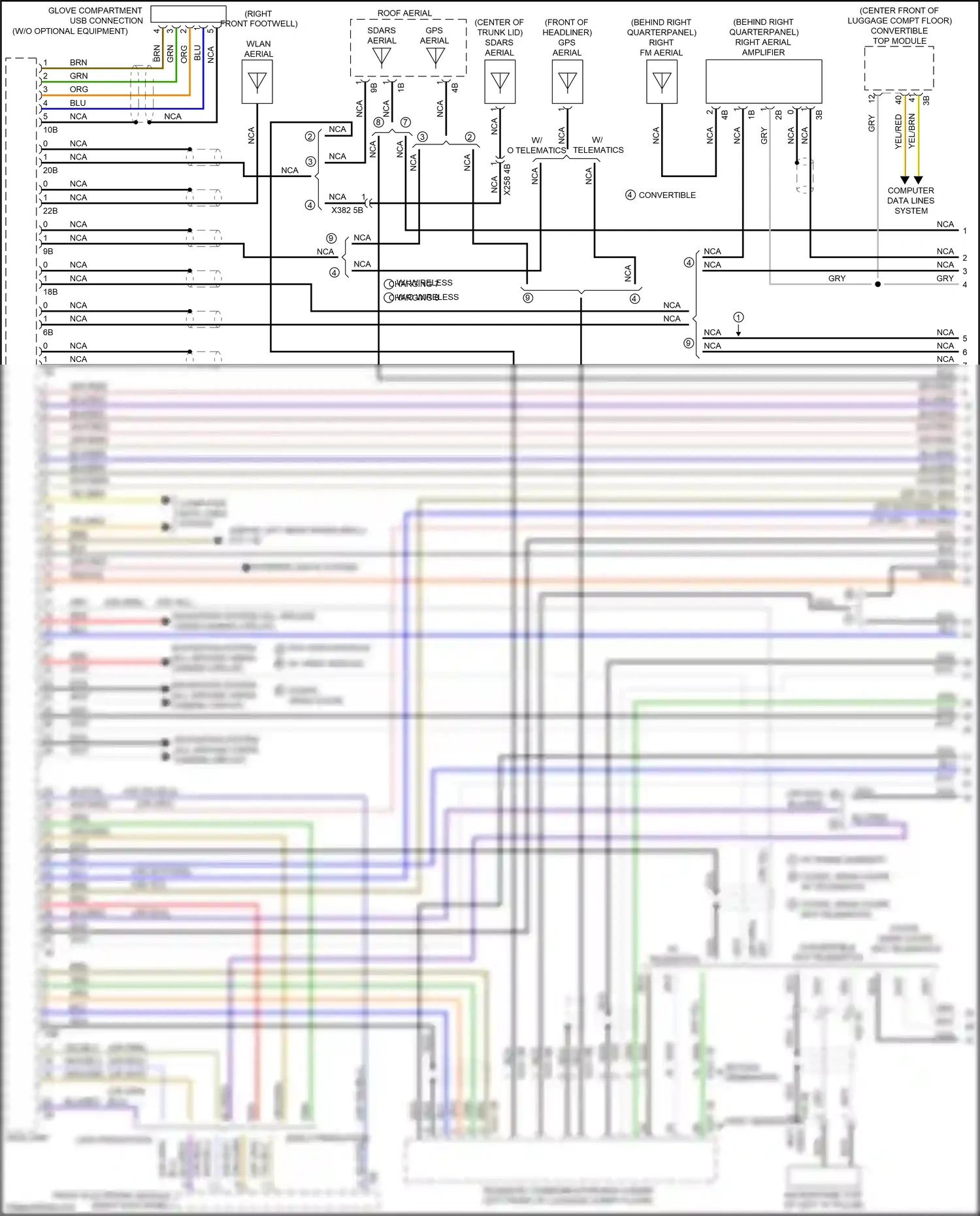 Wiring diagram second generation for BMW 4 series Gran Coupe F36 facelift (2017-2020) (1 of 8)