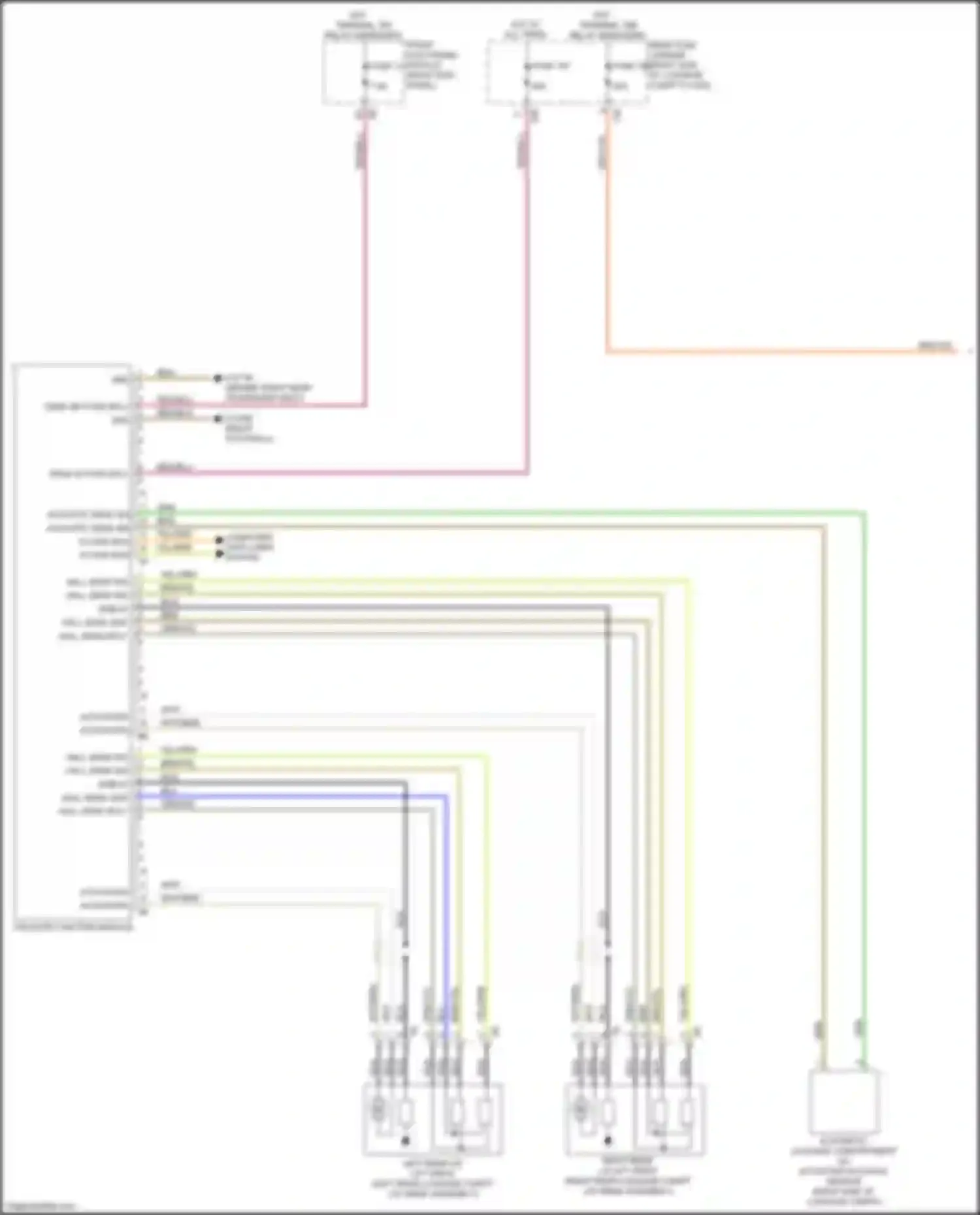 Wiring diagram tailgate function module for BMW 4 series Gran Coupe F36 facelift (2017-2020) (5 of 5)