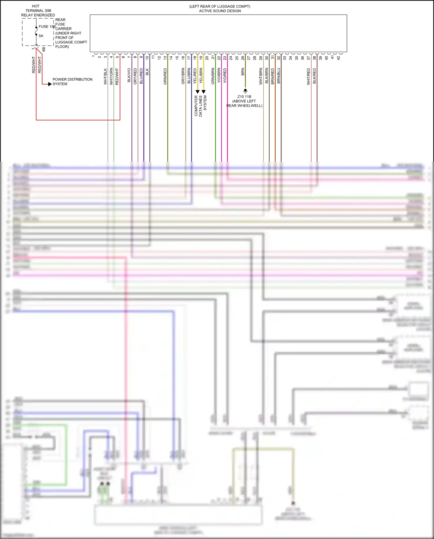 Wiring diagram blu for BMW 4 series Gran Coupe F36 (2013-2017) (80 of 95)