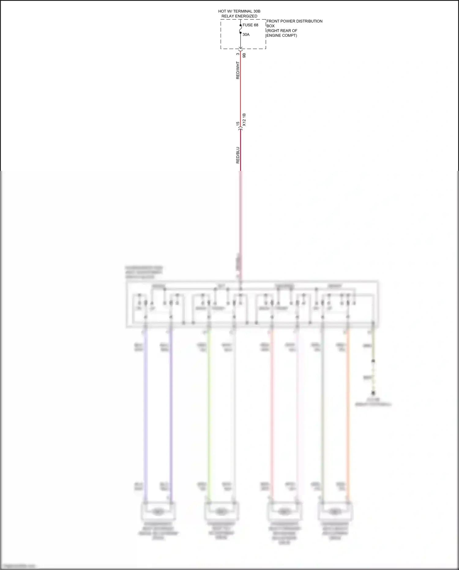 Wiring diagram blu for BMW 4 series Gran Coupe F36 (2013-2017) (84 of 95)