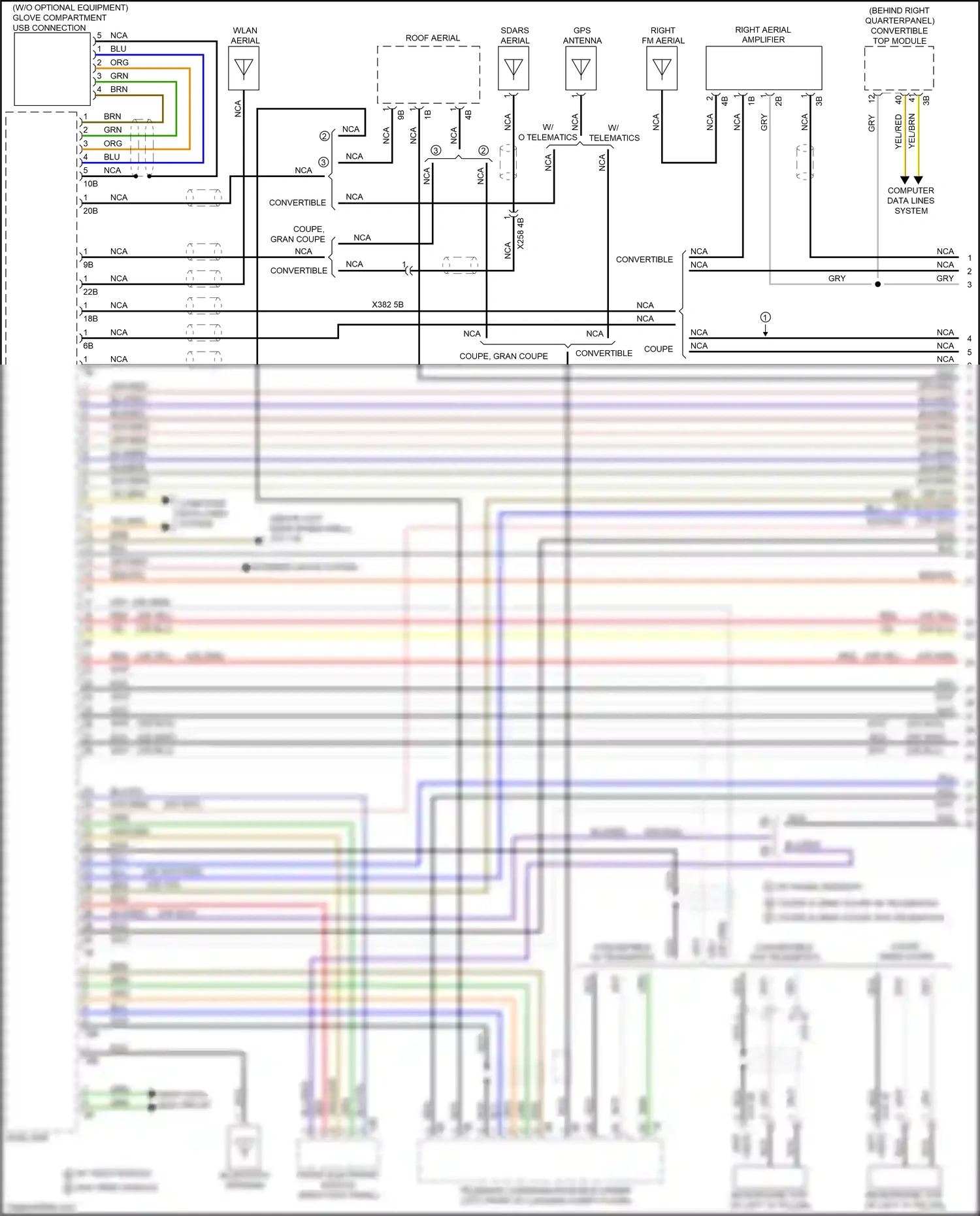Wiring diagram blu for BMW 4 series Gran Coupe F36 (2013-2017) (13 of 95)
