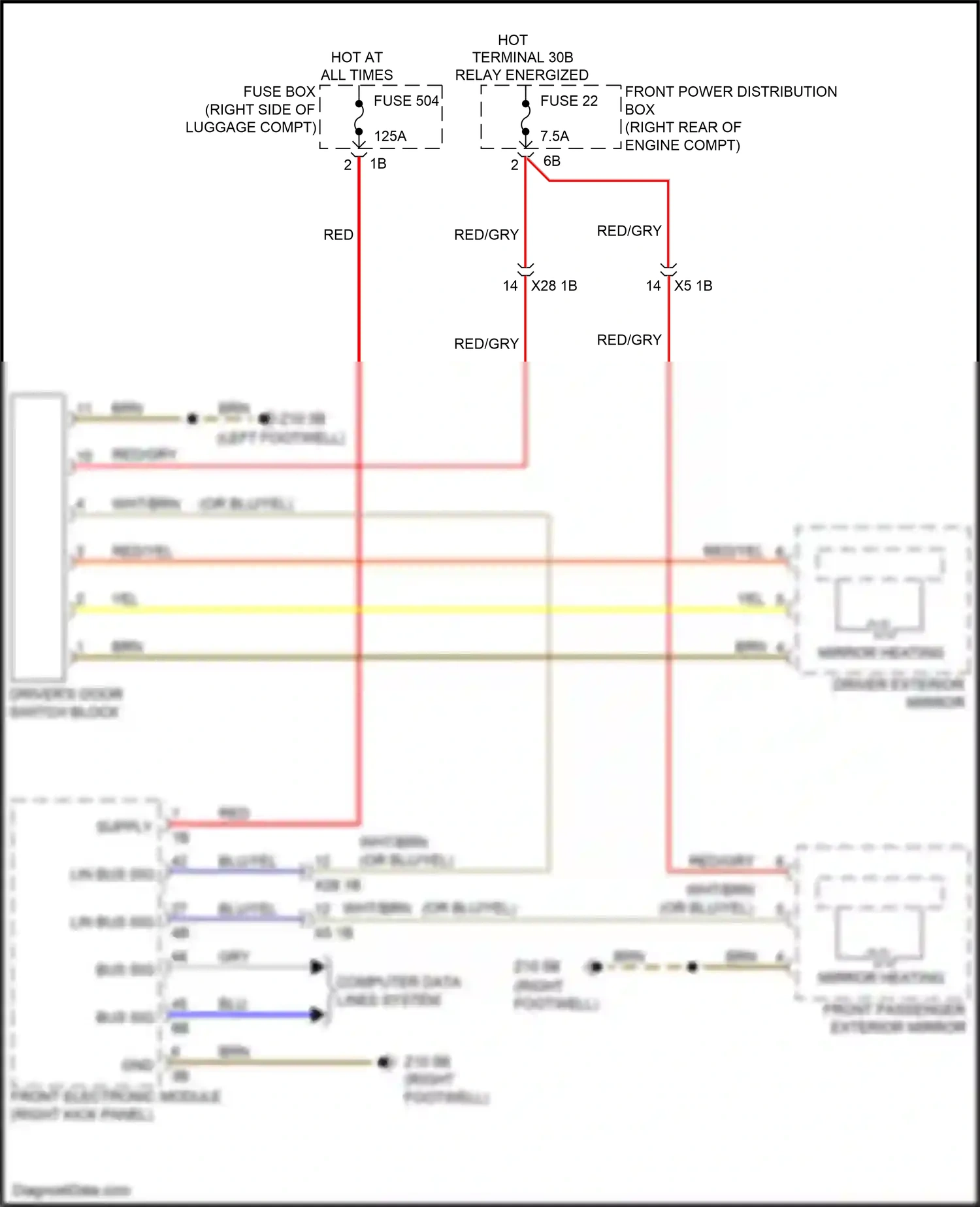 Wiring diagram brn for BMW 4 series Gran Coupe F36 (2013-2017) (120 of 127)