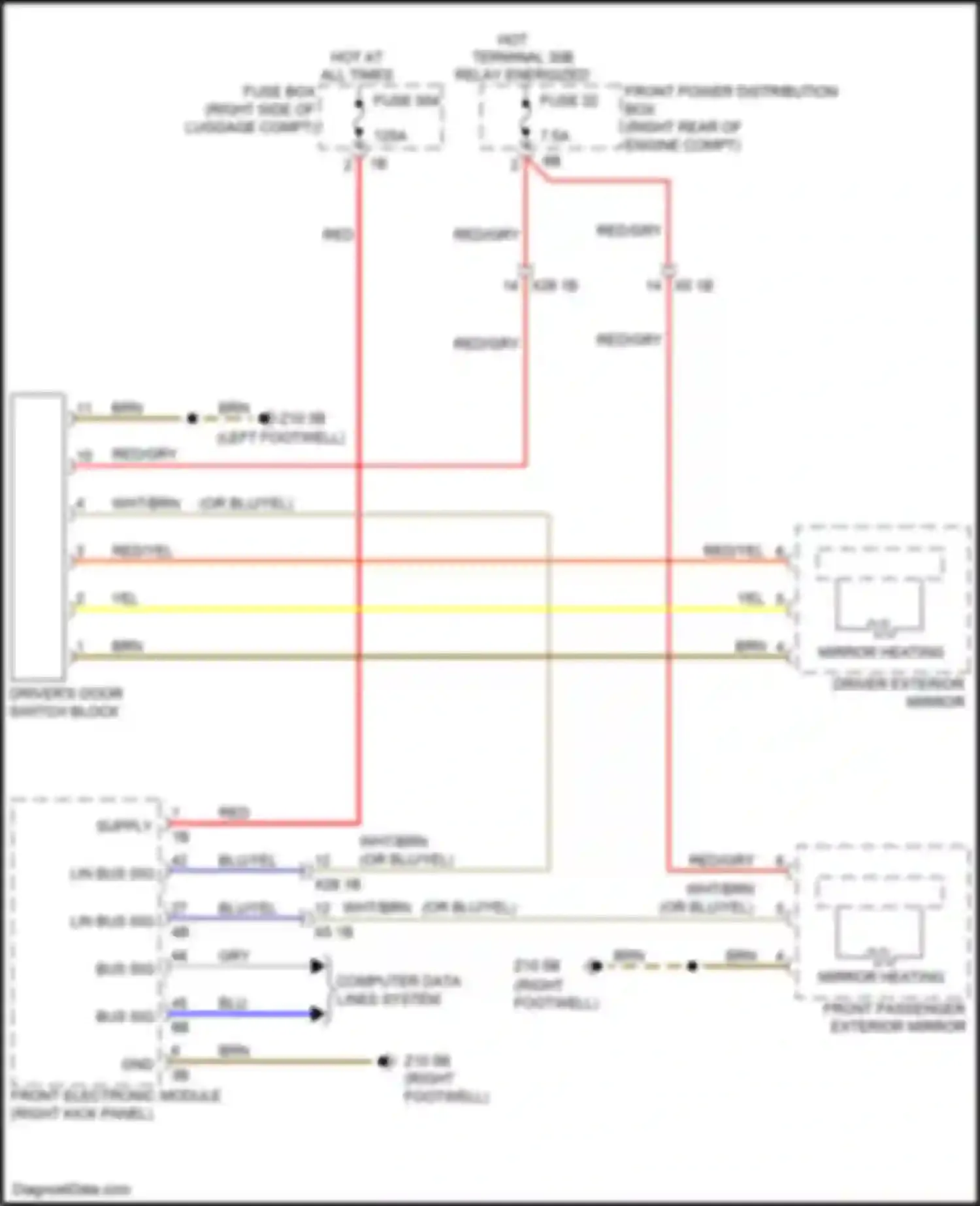 Wiring diagram computer data lines system for BMW 4 series Gran Coupe F36 (2013-2017) (31 of 87)