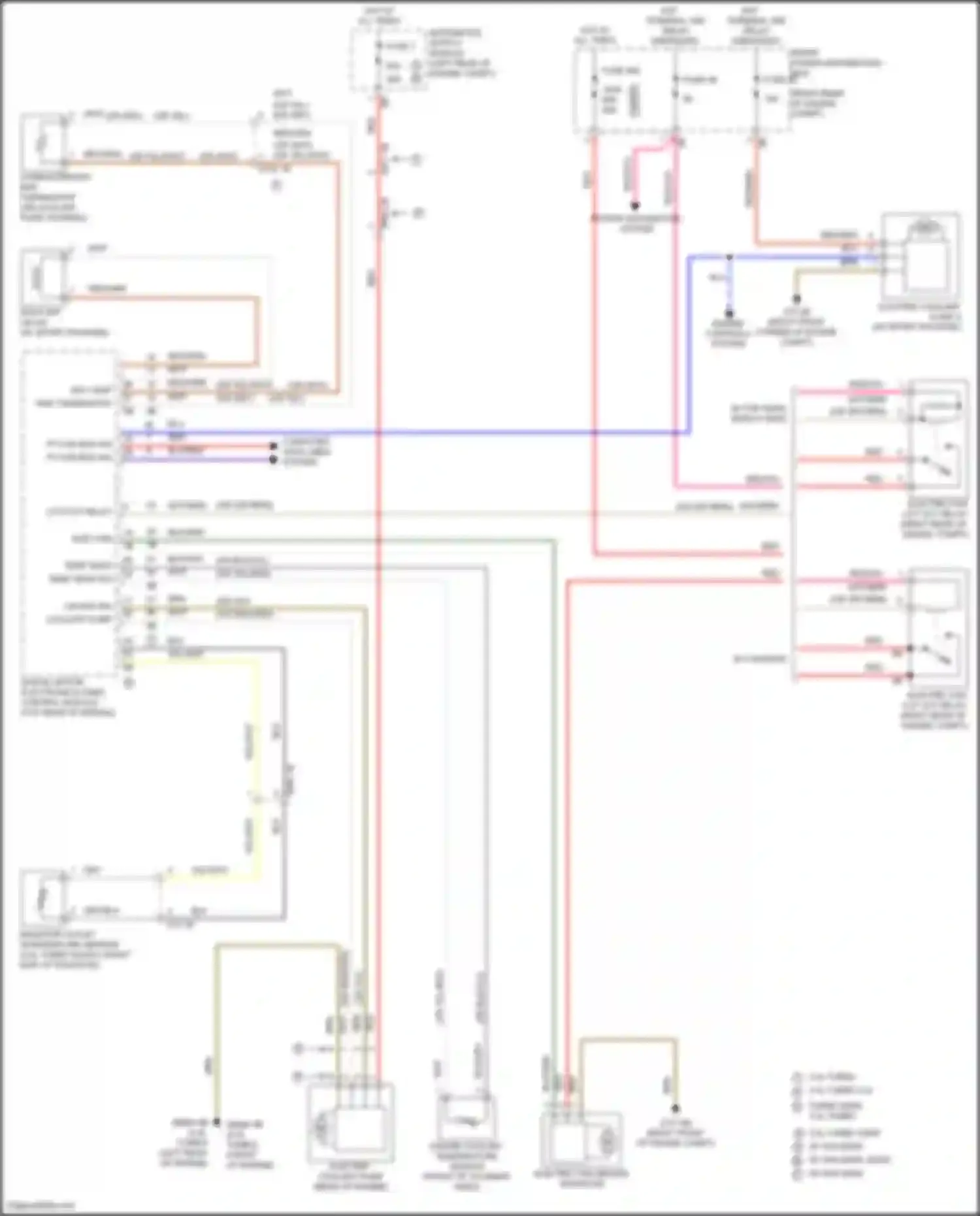 Wiring diagram engine coolant temperature sensor for BMW 4 series Gran Coupe F36 (2013-2017) (2 of 3)