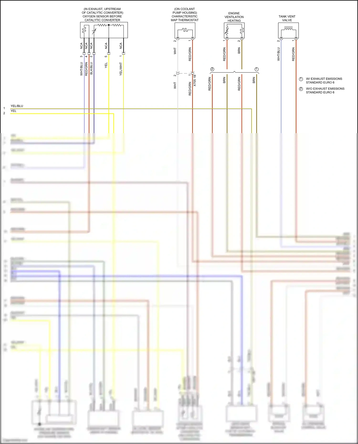 Wiring diagram engine ventilation heating for BMW 4 series Gran Coupe F36 (2013-2017) (3 of 3)