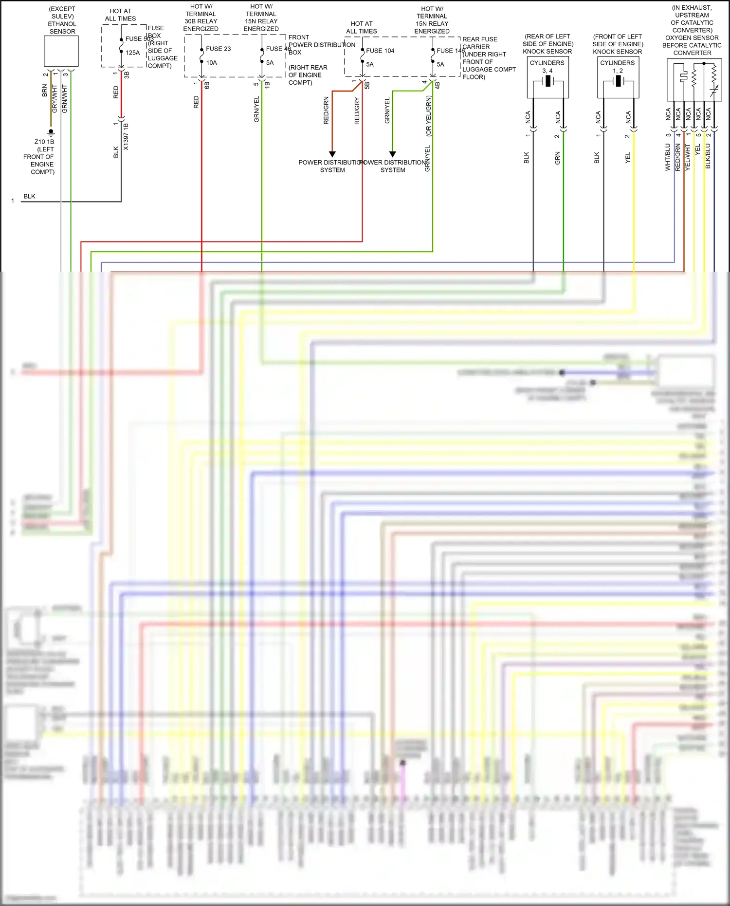 Wiring diagram except sulev for BMW 4 series Gran Coupe F36 (2013-2017) (1 of 1)
