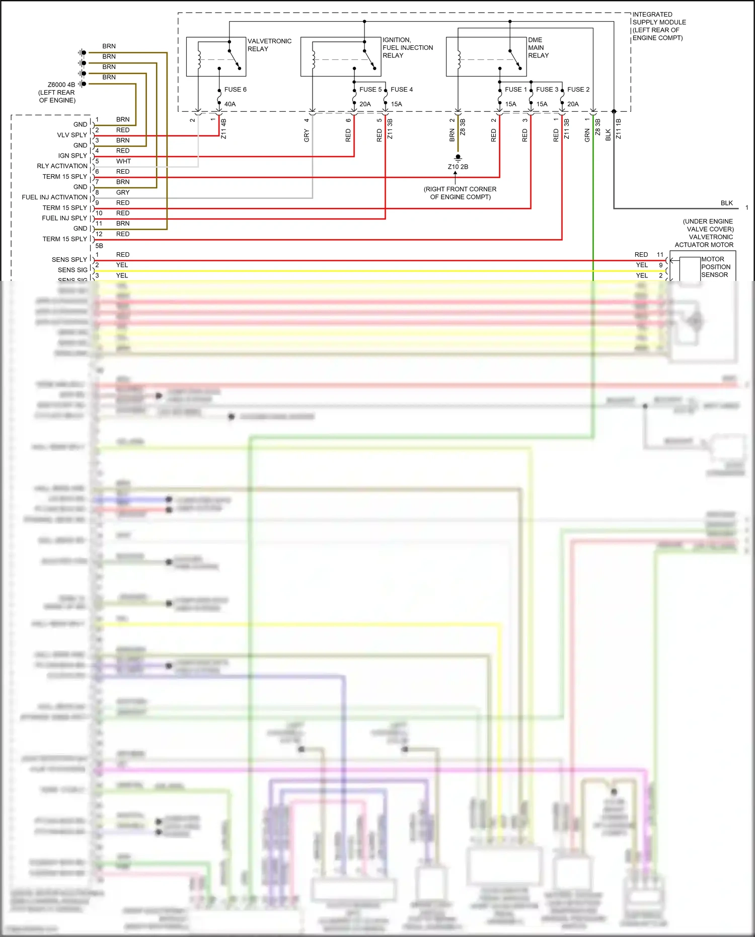 Wiring diagram front electronic module for BMW 4 series Gran Coupe F36 (2013-2017) (45 of 45)