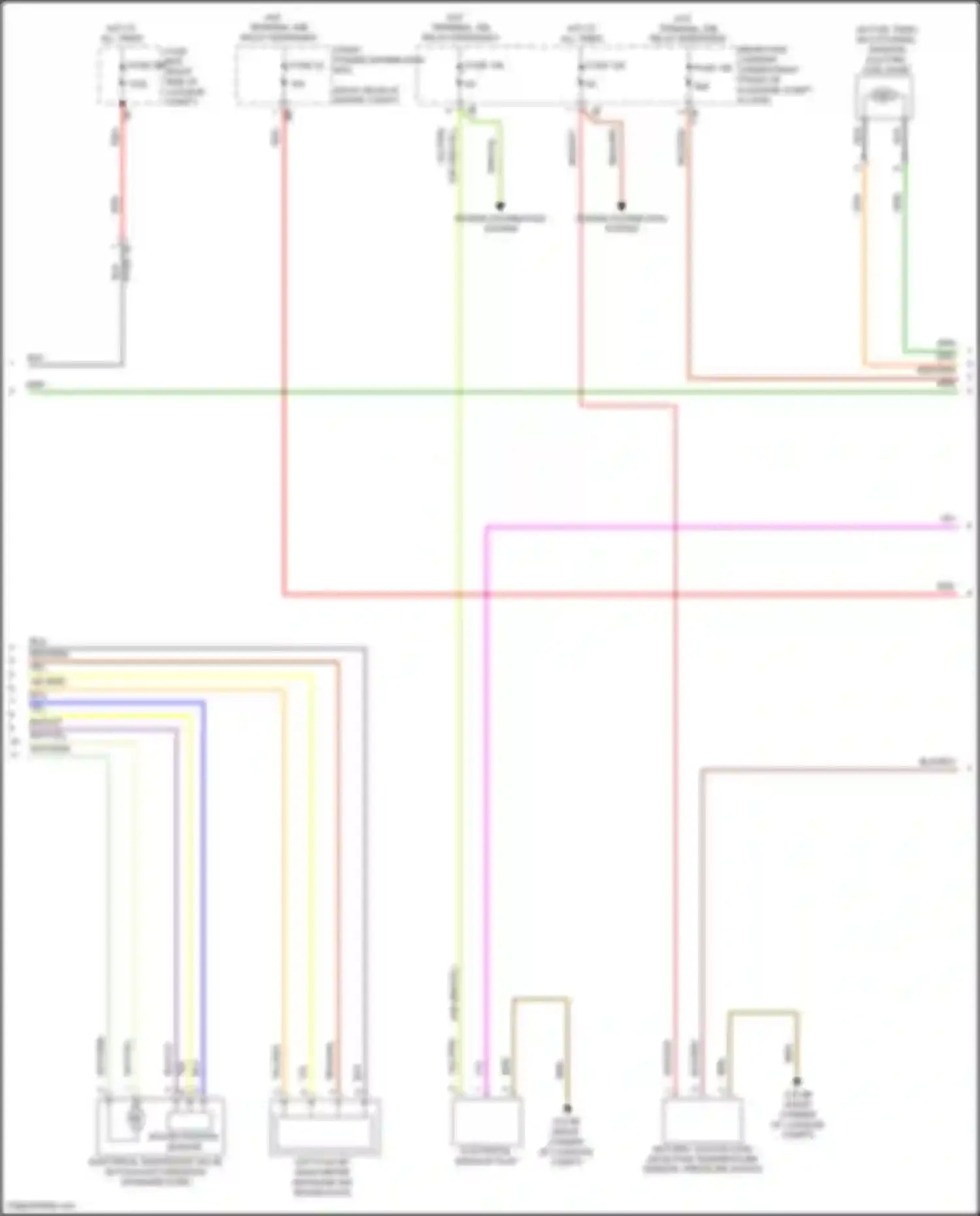 Wiring diagram front power distribution box for BMW 4 series Gran Coupe F36 (2013-2017) (48 of 48)