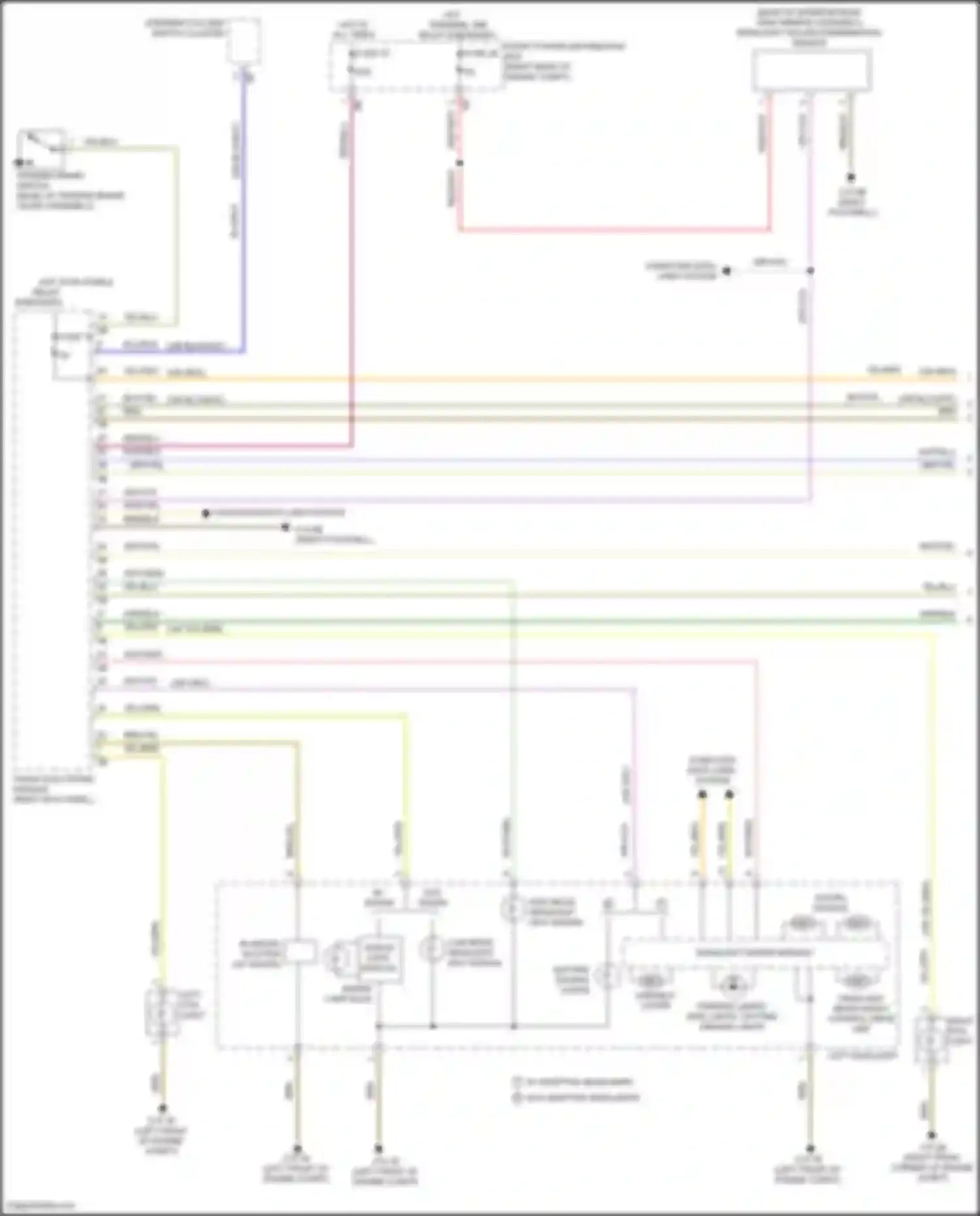 Wiring diagram front power distribution box for BMW 4 series Gran Coupe F36 (2013-2017) (5 of 48)
