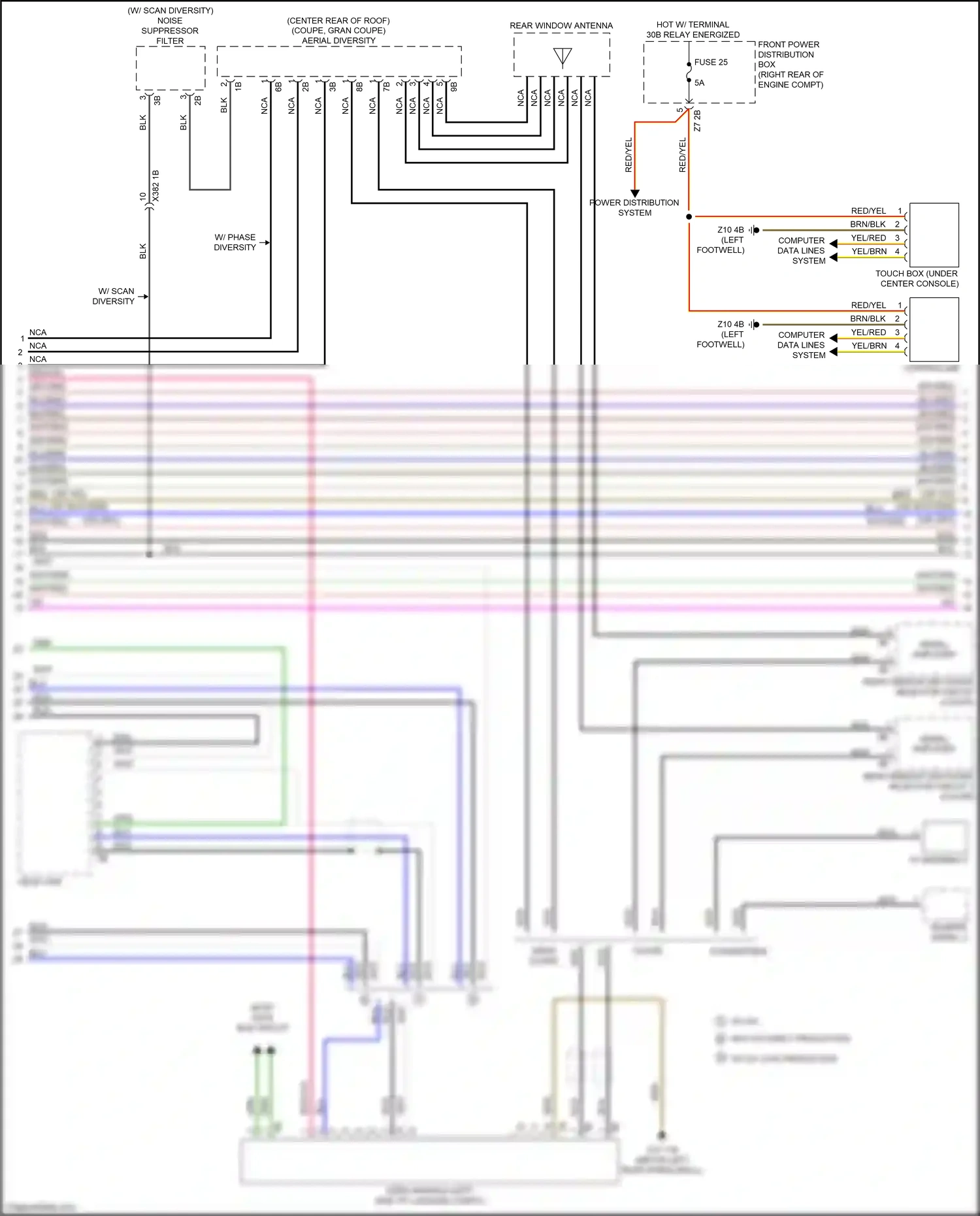 Wiring diagram head unit for BMW 4 series Gran Coupe F36 (2013-2017) (29 of 38)