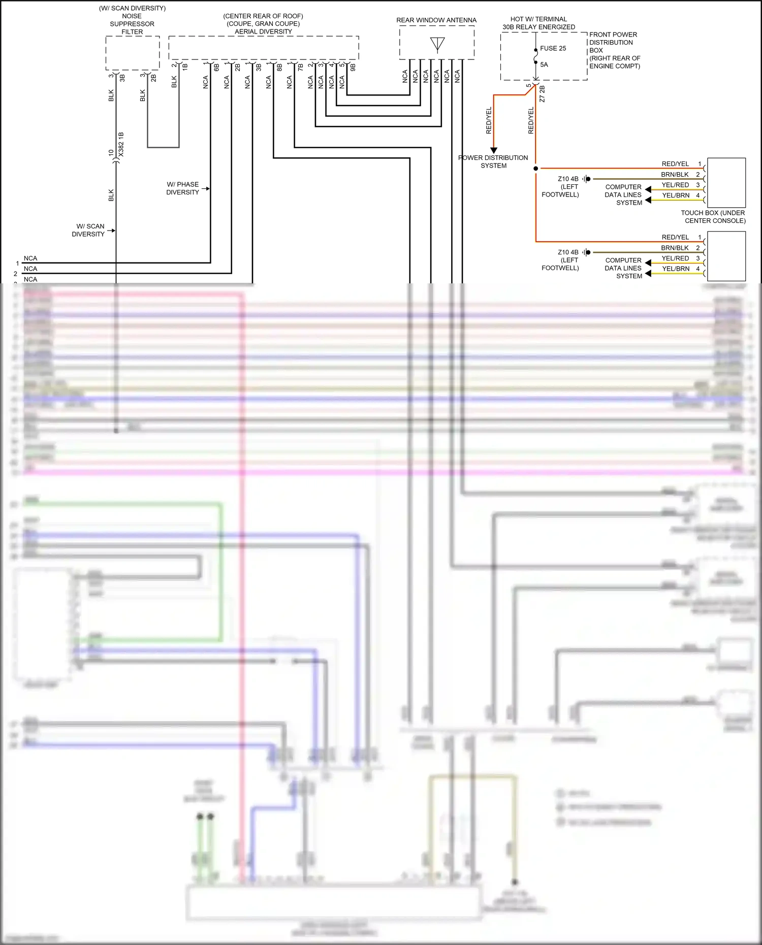 Wiring diagram head unit for BMW 4 series Gran Coupe F36 (2013-2017) (2 of 38)