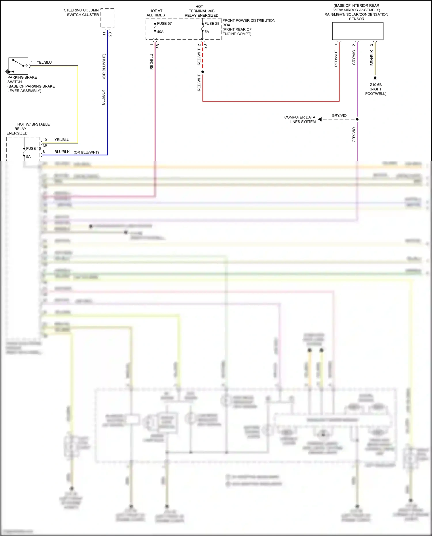 Wiring diagram headlight driver module for BMW 4 series Gran Coupe F36 (2013-2017) (5 of 6)