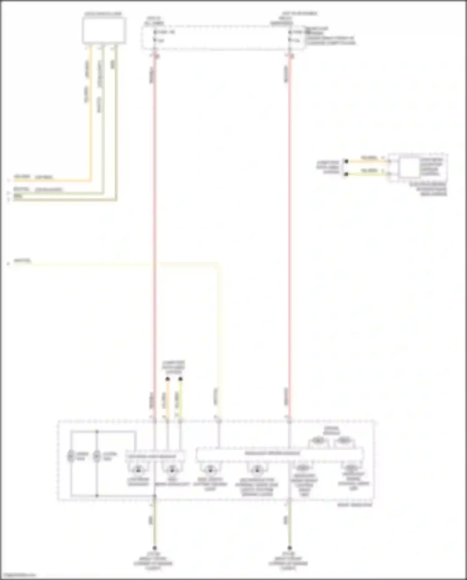 Wiring diagram high beam assistant sensor, control for BMW 4 series Gran Coupe F36 (2013-2017) (1 of 3)