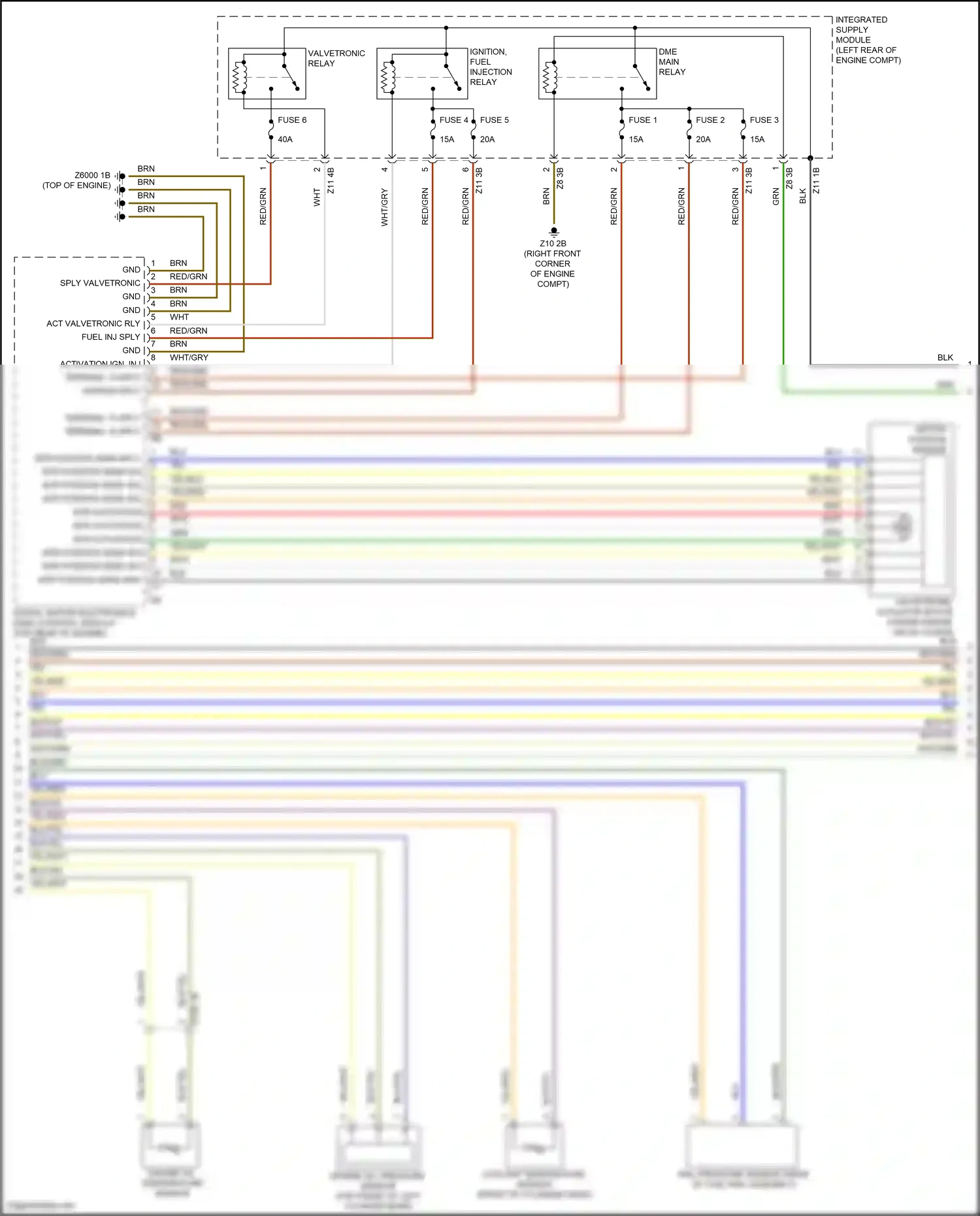 Wiring diagram integrated supply module for BMW 4 series Gran Coupe F36 (2013-2017) (6 of 6)