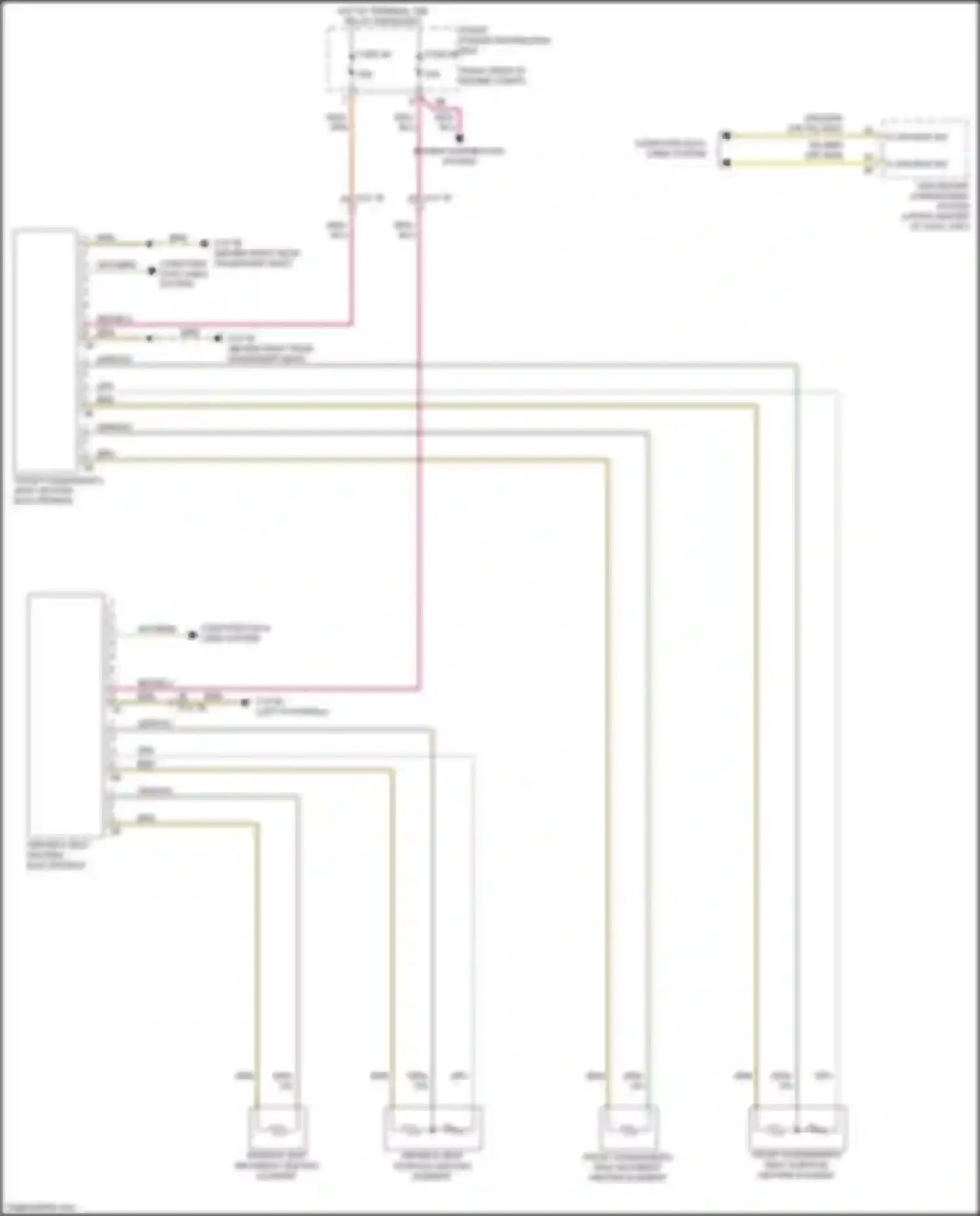 Wiring diagram k-can bus sig for BMW 4 series Gran Coupe F36 (2013-2017) (2 of 4)