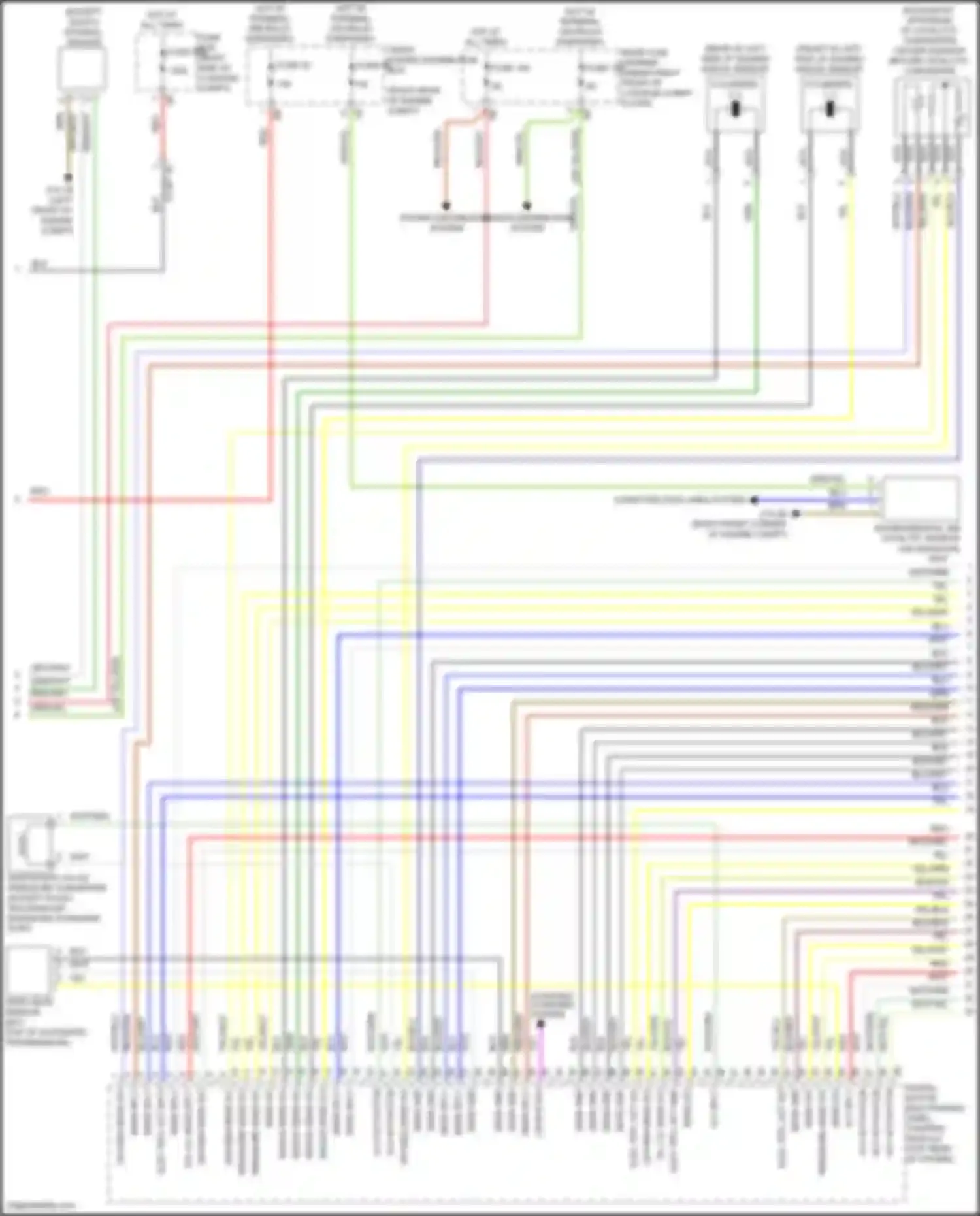 Wiring diagram knock sensor cylinders 3, 4 for BMW 4 series Gran Coupe F36 (2013-2017) (1 of 1)