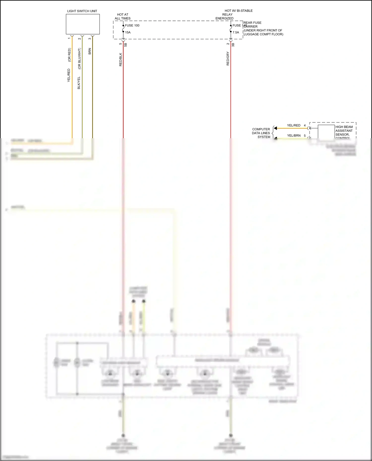 Wiring diagram led main light module for BMW 4 series Gran Coupe F36 (2013-2017) (4 of 4)