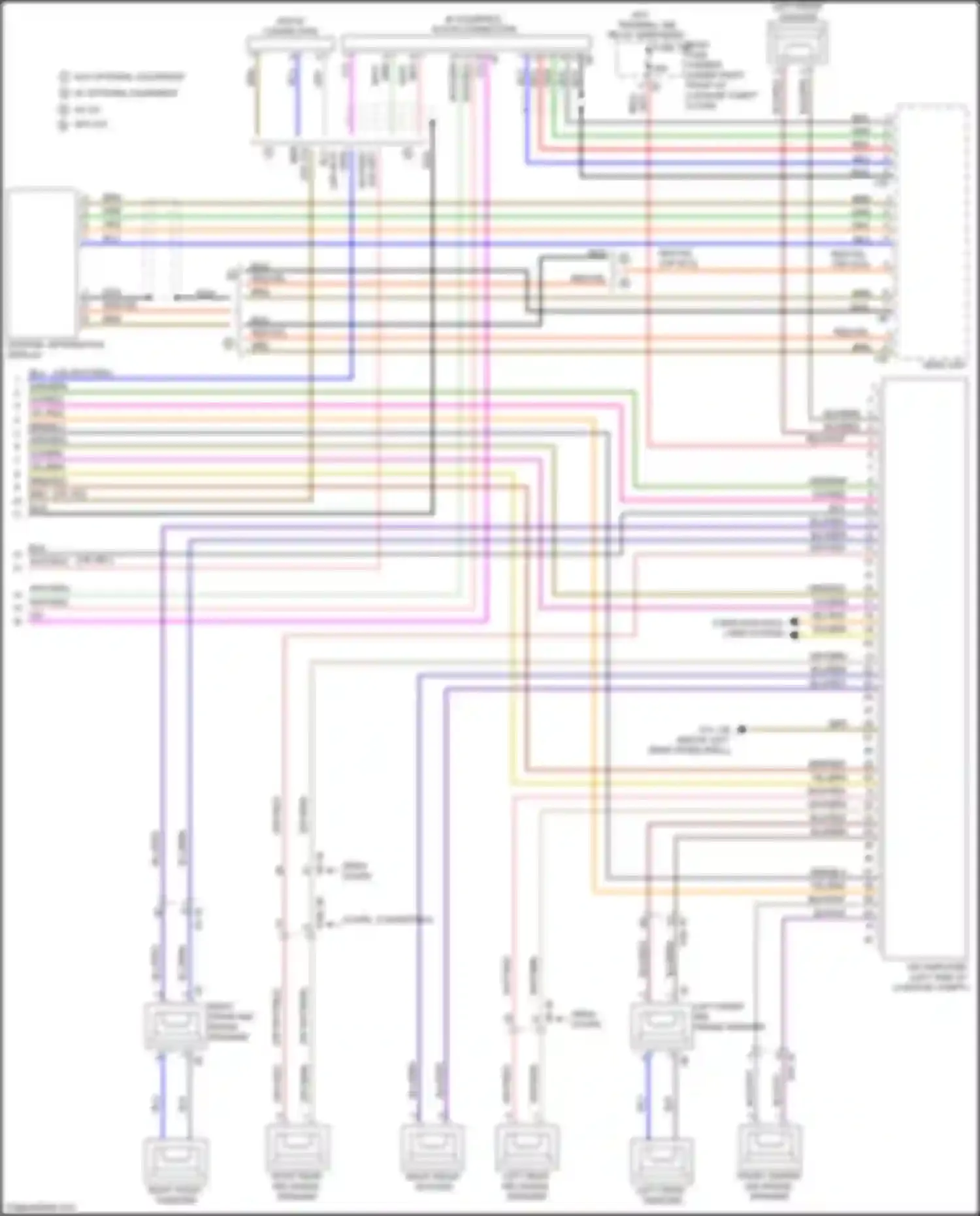 Wiring diagram left front tweeter for BMW 4 series Gran Coupe F36 (2013-2017) (2 of 6)